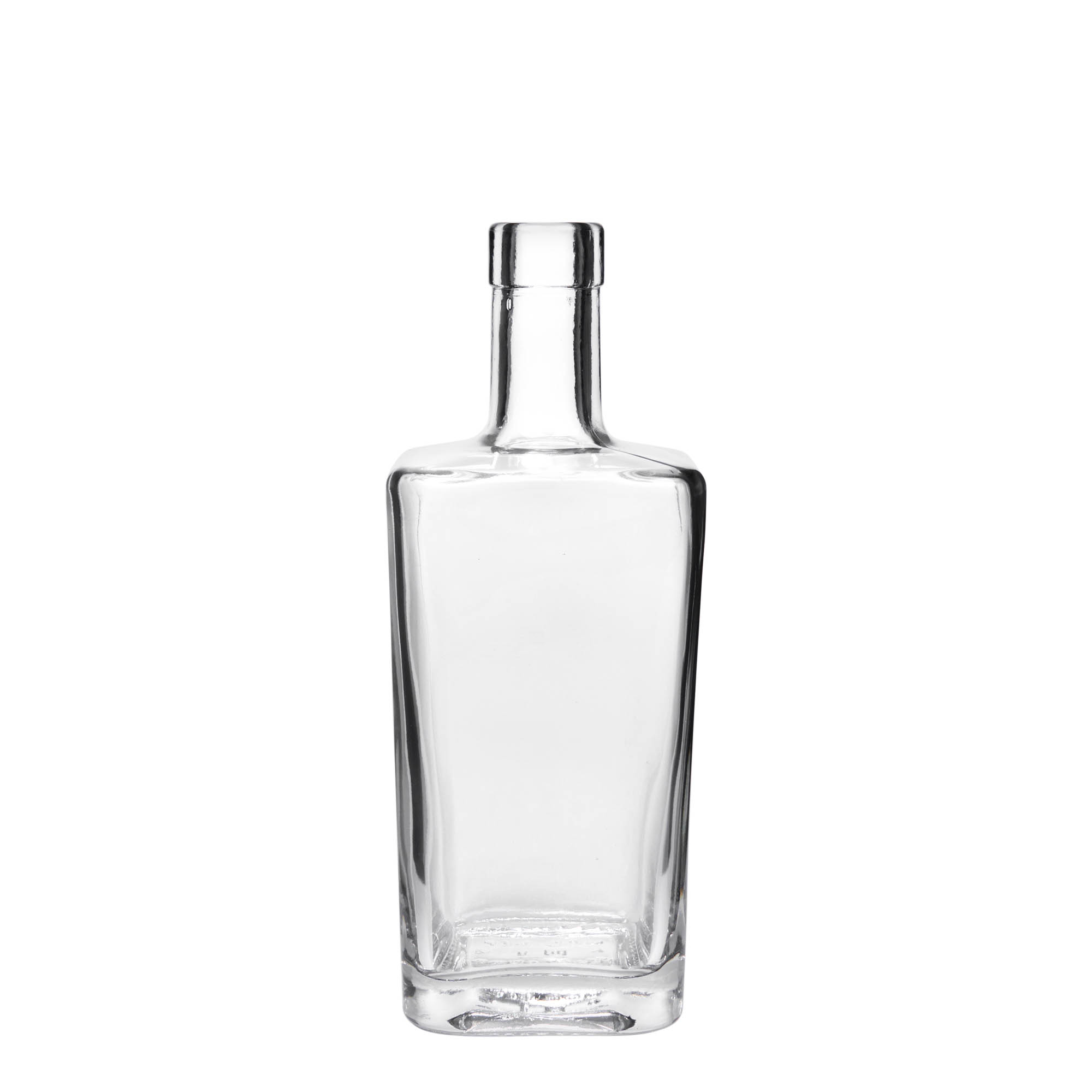 Bouteille en verre 500 ml « Noel », carrée, ouverture : bouchon en liège Bouteille en verre 500 ml « Noel », carrée, ouverture : bouchon en liège