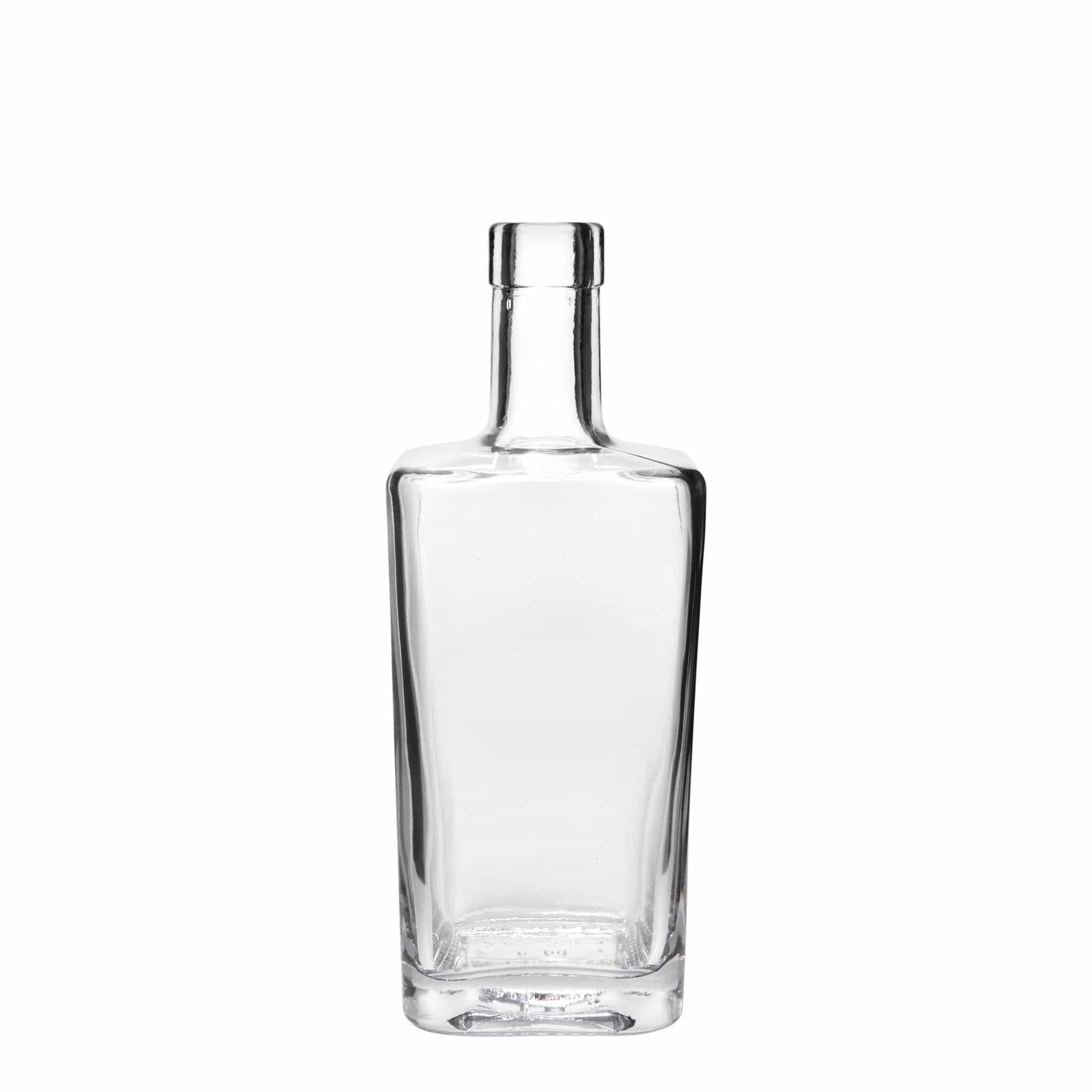 Bouteille en verre 500 ml « Noel », carrée, ouverture : bouchon en liège