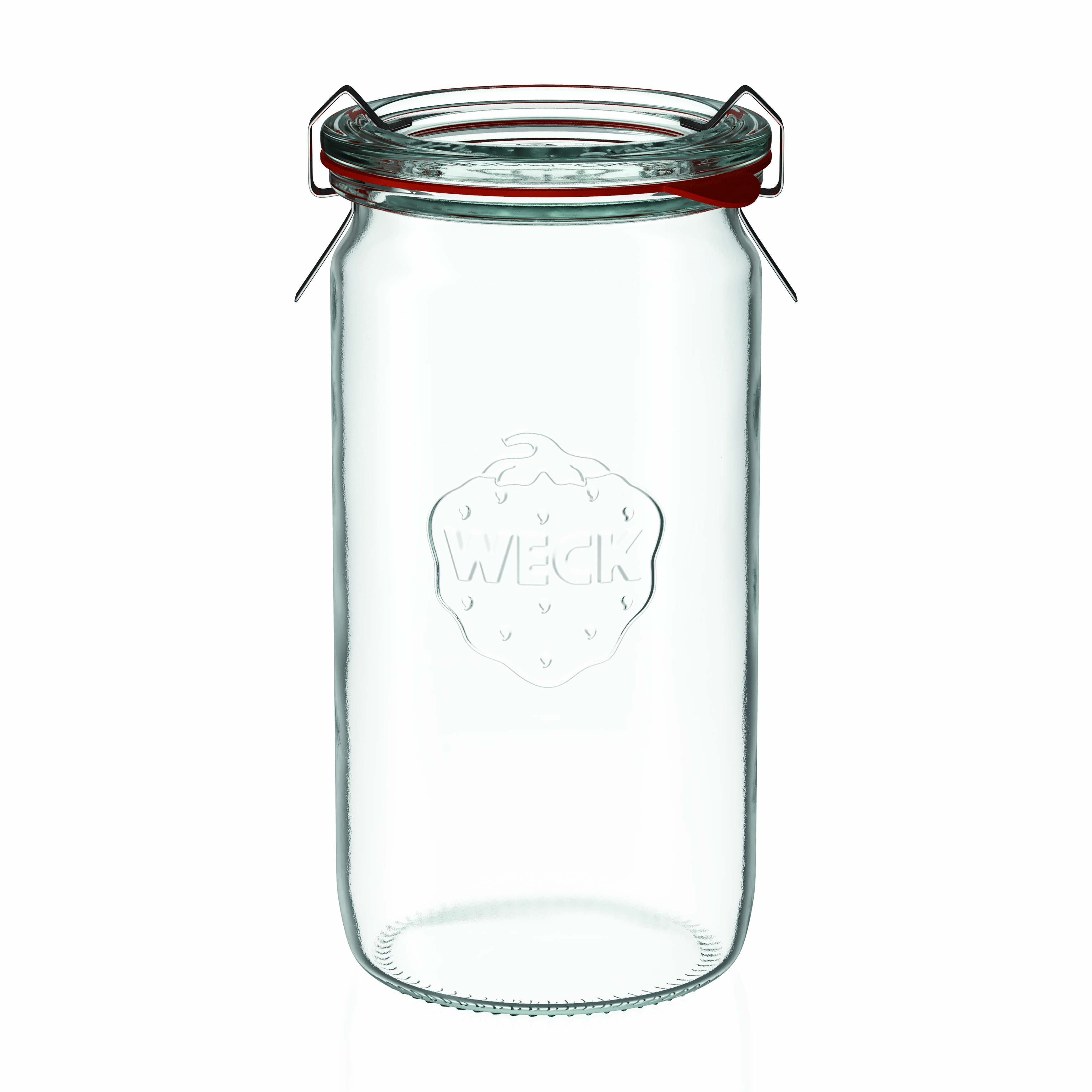 340 ml verre cylindrique WECK, ouverture : bord rond 340 ml verre cylindrique WECK, ouverture : bord rond