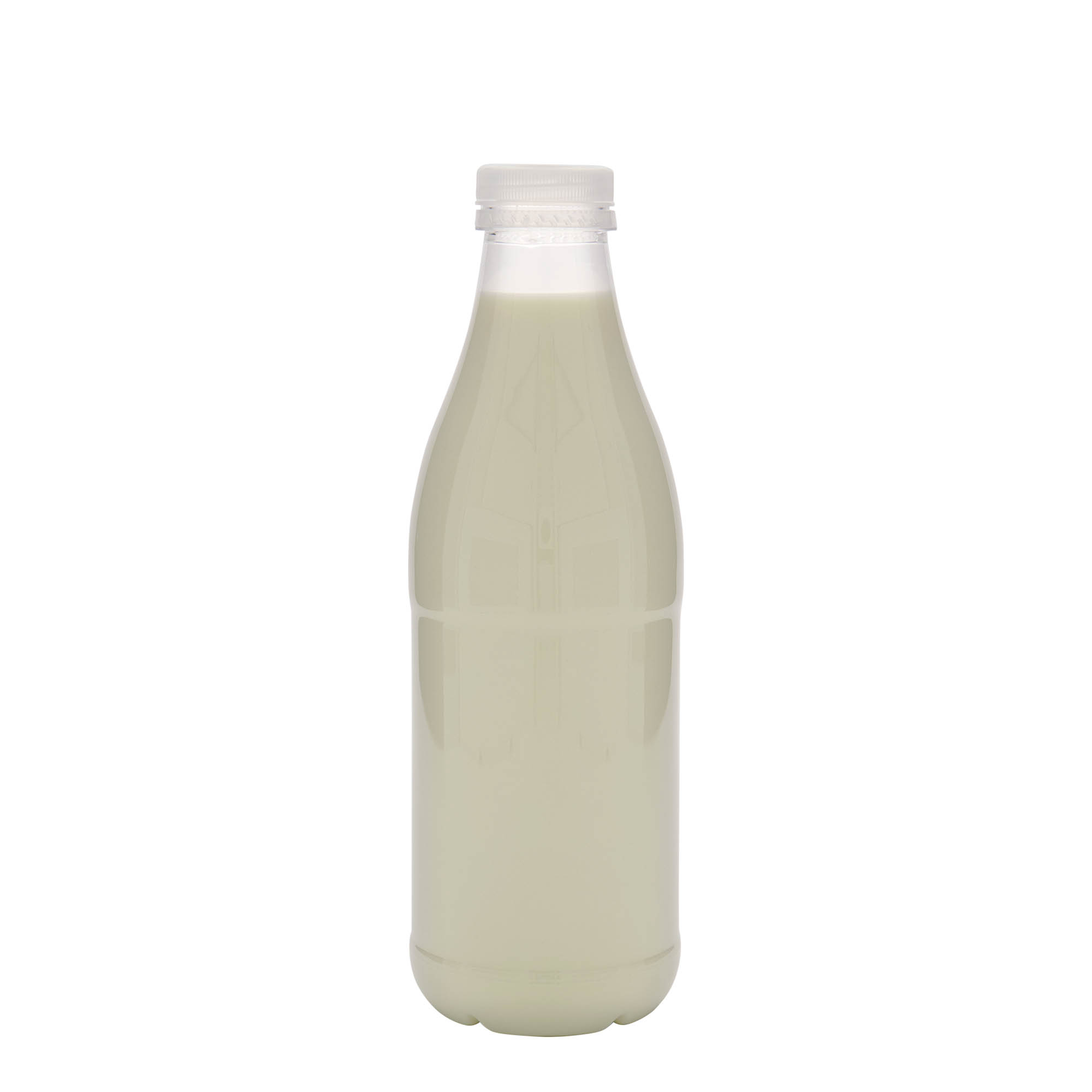 Bouteille PET 1 000 ml « Milk and Juice », plastique, ouverture : 38 mm Bouteille PET 1 000 ml « Milk and Juice », plastique, ouverture : 38 mm