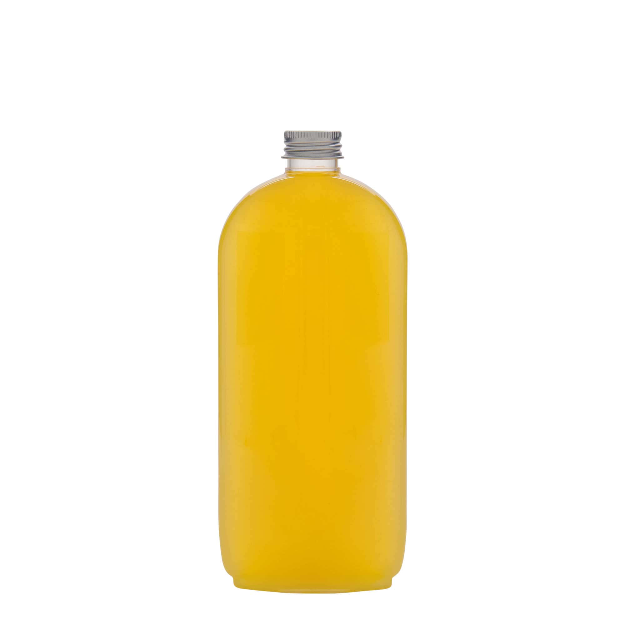 Bouteille en PET 500 ml 'Iris', ovale, plastique, bouchage: 24/410