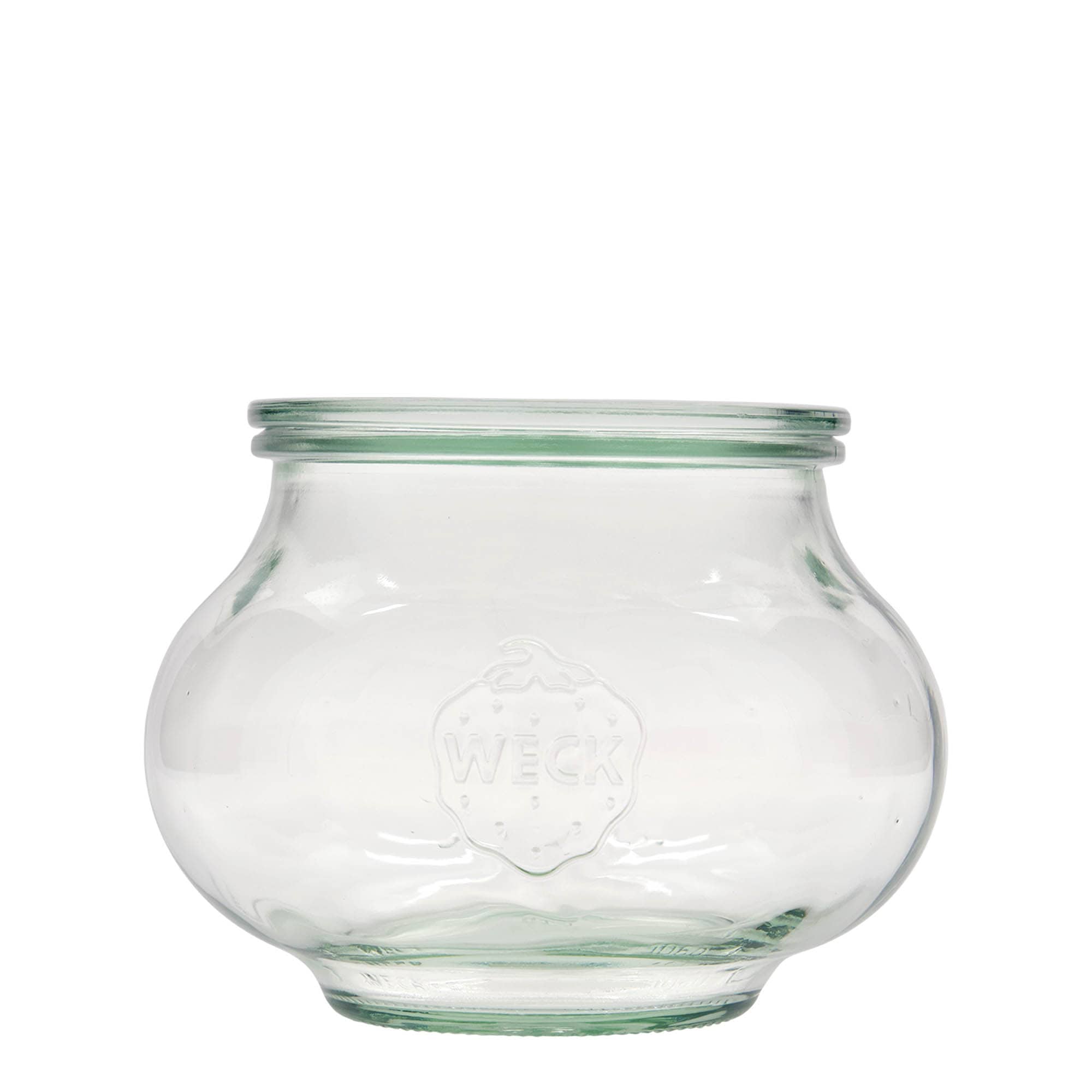 4x 1062 ml bocal décoratif WECK avec couvercle en verre RR 100