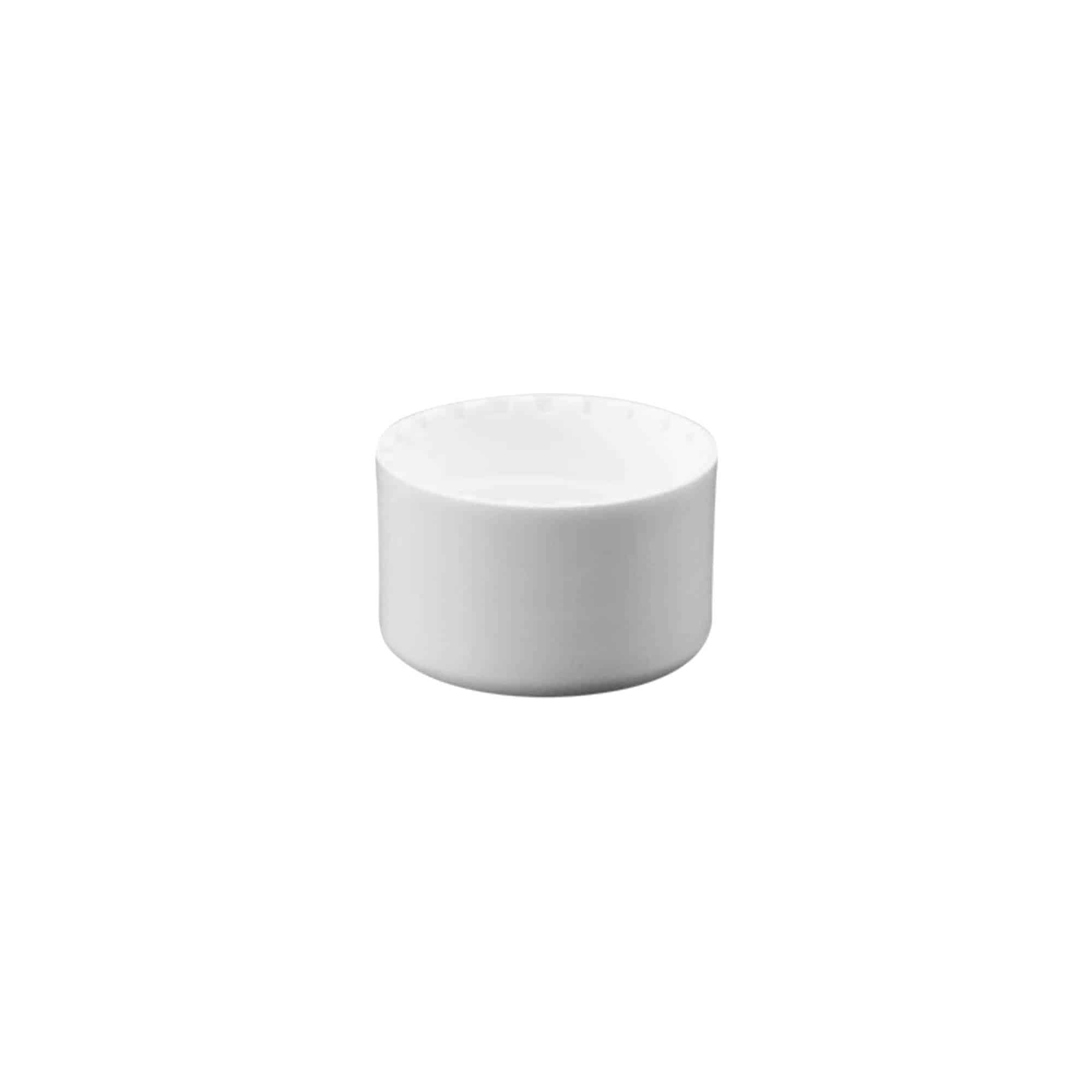 Bougage à vis, plastique PP, blanc, pour bouchage: 24/410