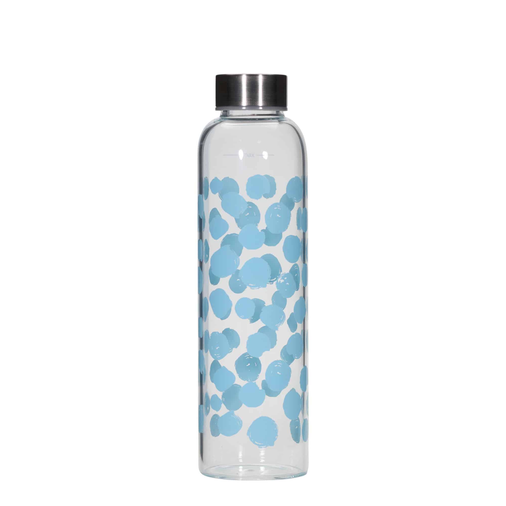 Gourde 500 ml 'Perseus', motif : points bleus, bouchage: Bougage à vis