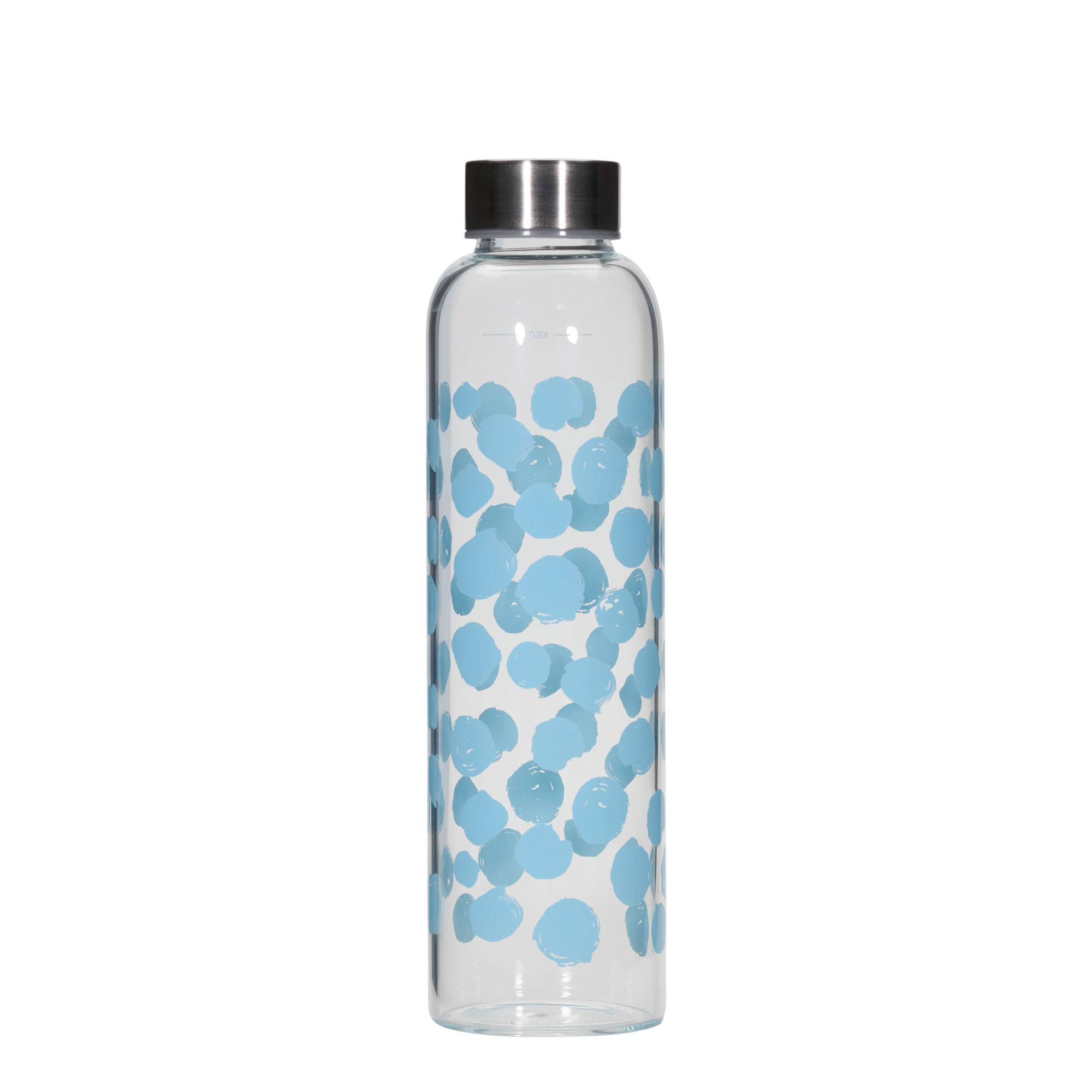 Bouteille d'eau 500 ml 'Perseus - Points bleus', ouverture : bouchon à vis