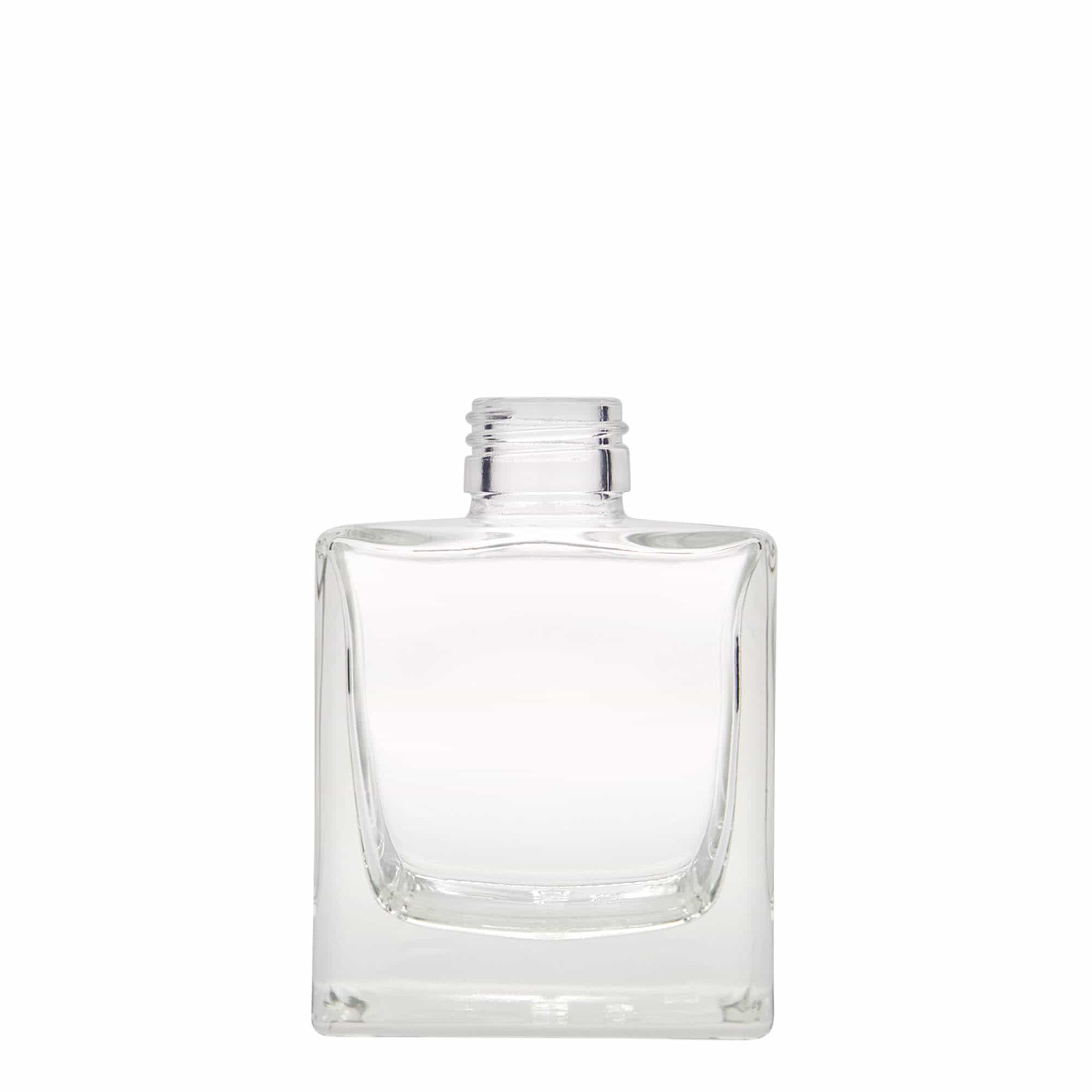 Bouteille en verre 200 ml 'Cube', carrée, bouchage: PP 28 Bouteille en verre 200 ml 'Cube', carrée, bouchage: PP 28