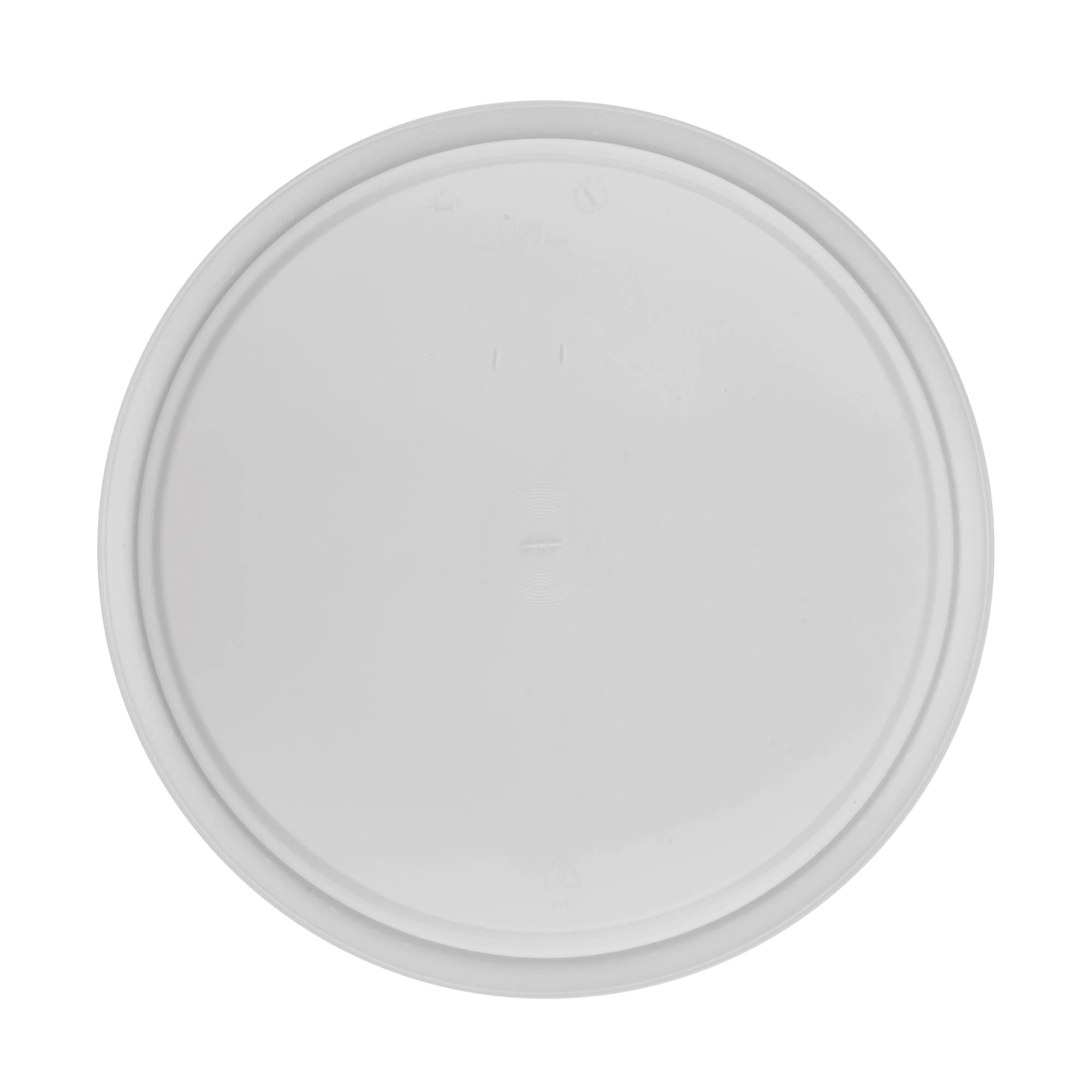 Couvercle pour seau de 30 l, plastique PP, blanc
