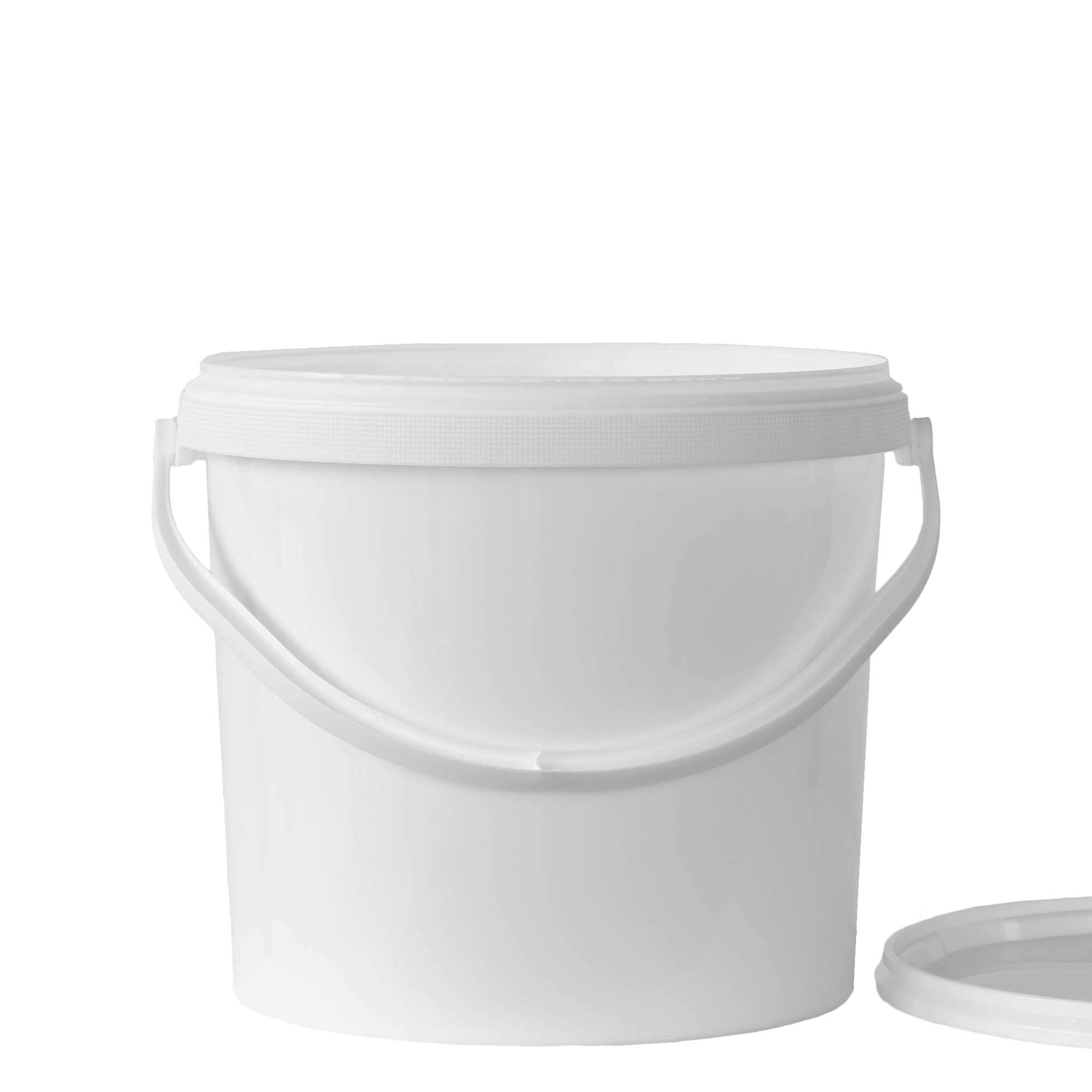 Seau de 12,5 ml, plastique PP, blanc Seau de 12,5 ml, plastique PP, blanc