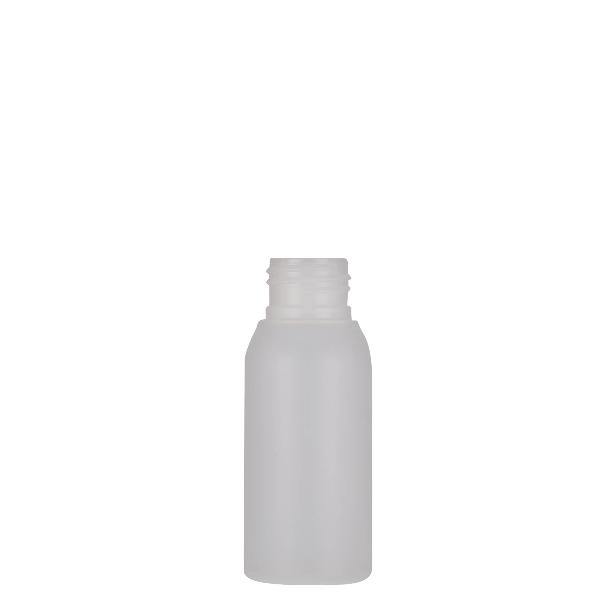 Flacon en plastique 50 ml 'Tuffy', PEHD, naturel, ouverture : 24/410 Flacon en plastique 50 ml 'Tuffy', PEHD, naturel, ouverture : 24/410