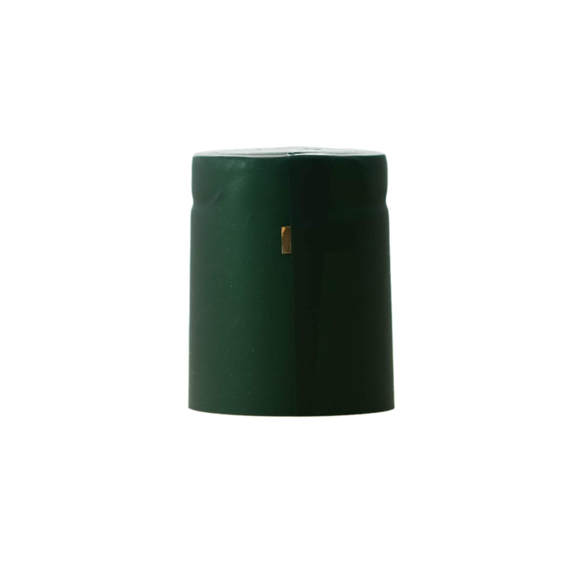 Capsule thermorétractable 32x41, plastique PVC, vert foncé
