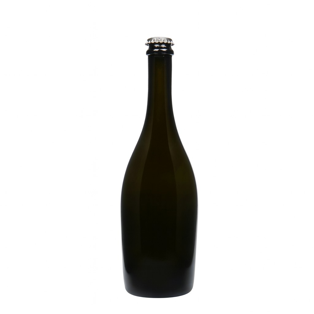 Bouteille de vin mousseux 750 ml « Carmen », verre, vert antique, ouverture : capsule couronne