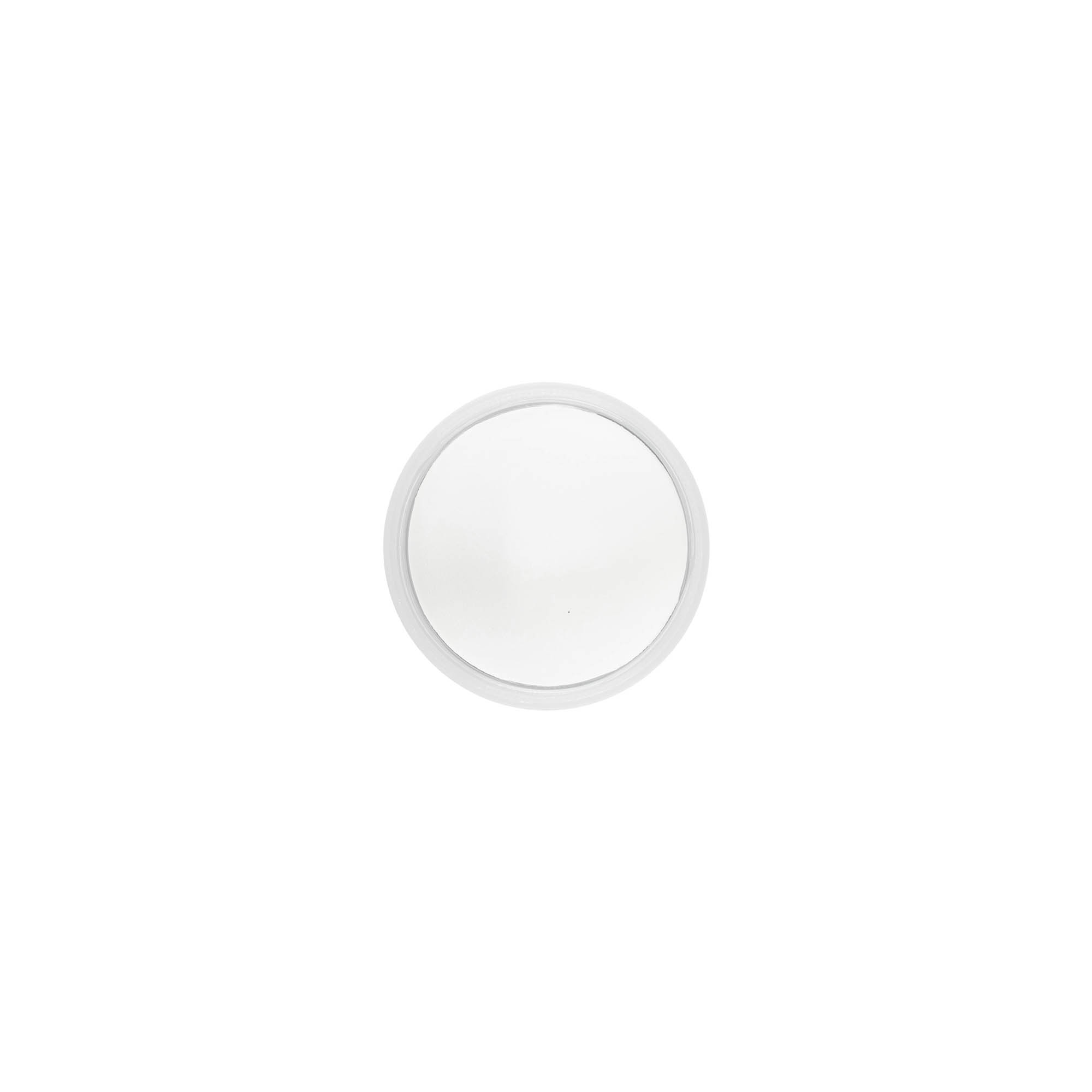 Bouchon à vis « Clear/Platin Edition », plastique PP, blanc, pour ouverture : 40/2P