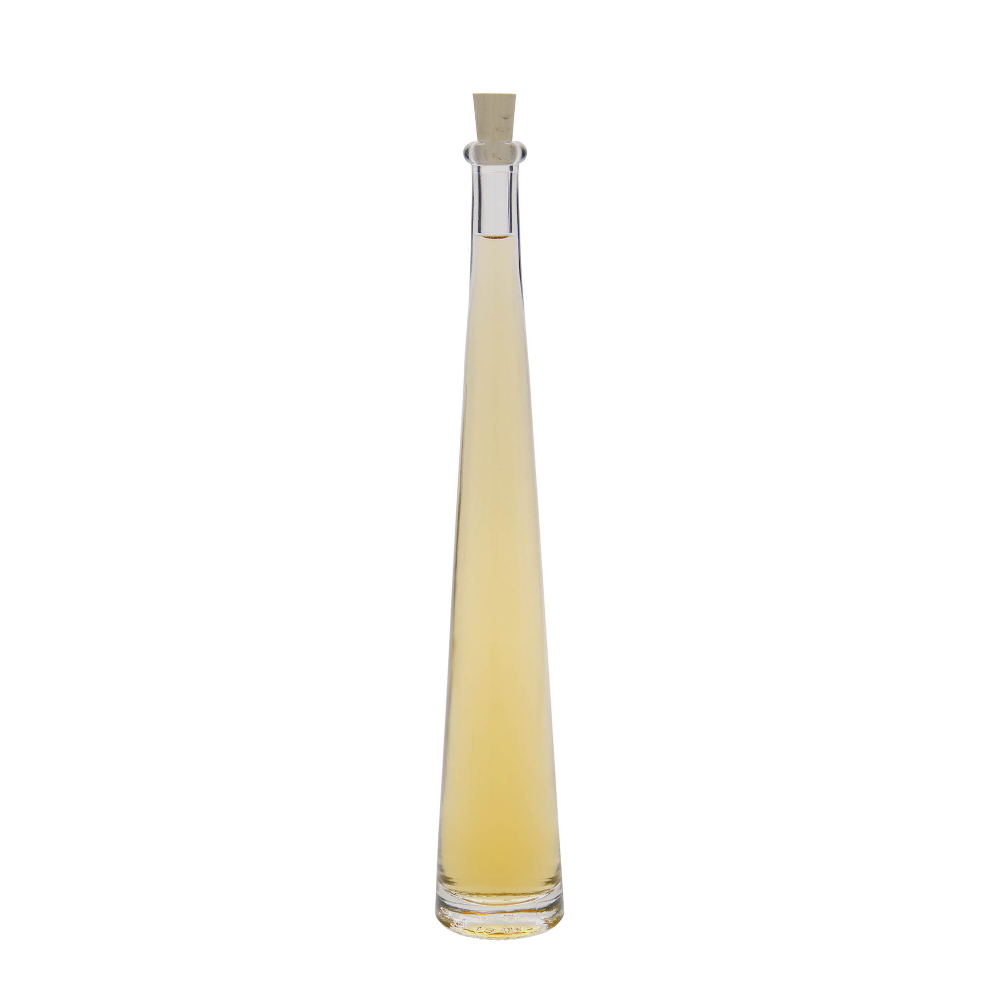 Flacon en verre 100 ml 'Dama Rondo', ouverture : liège Flacon en verre 100 ml 'Dama Rondo', ouverture : liège