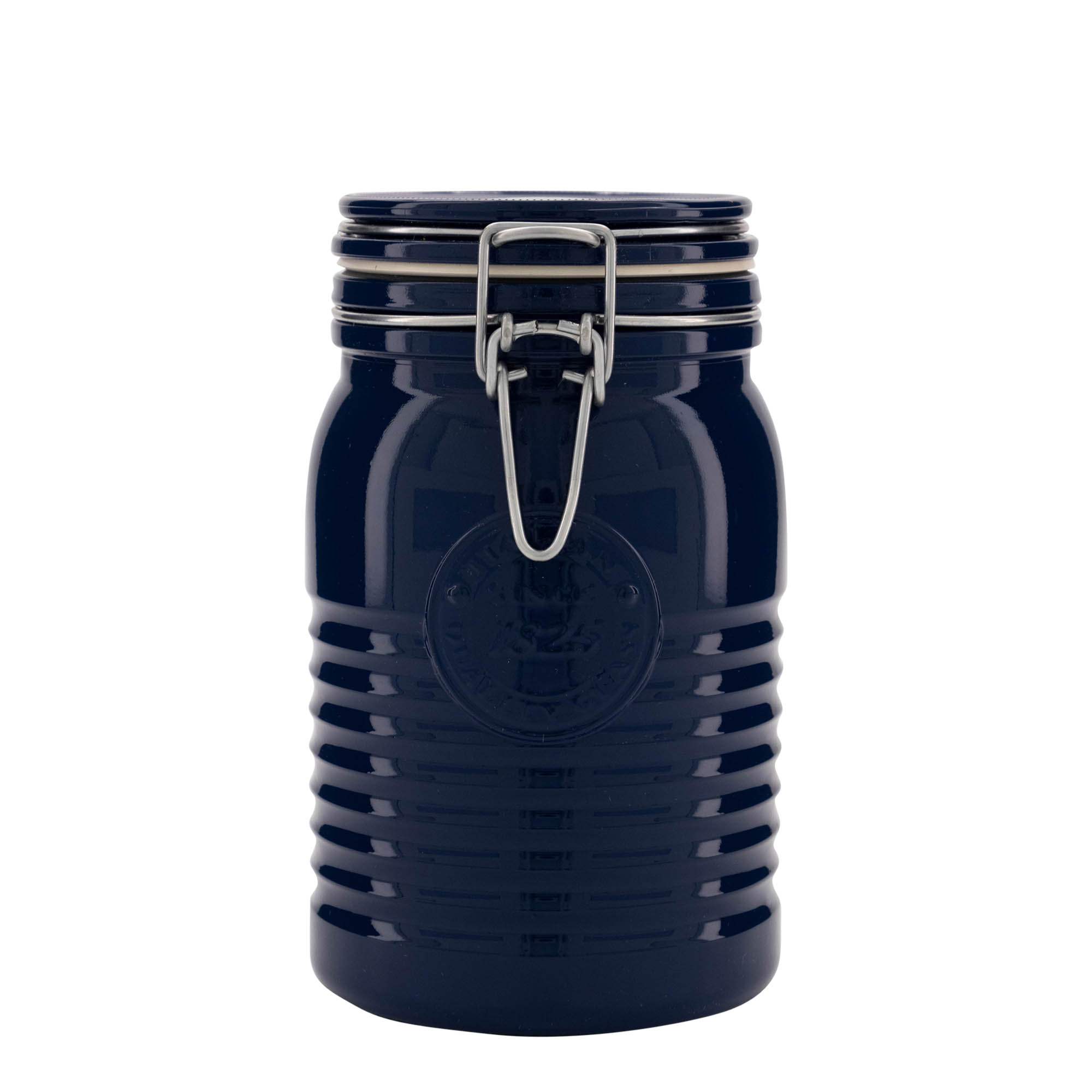 1.000 ml bocal à fermeture à levier 'Officina 1825', bleu, ouverture : fermeture à levier métallique 1.000 ml bocal à fermeture à levier 'Officina 1825', bleu, ouverture : fermeture à levier métallique