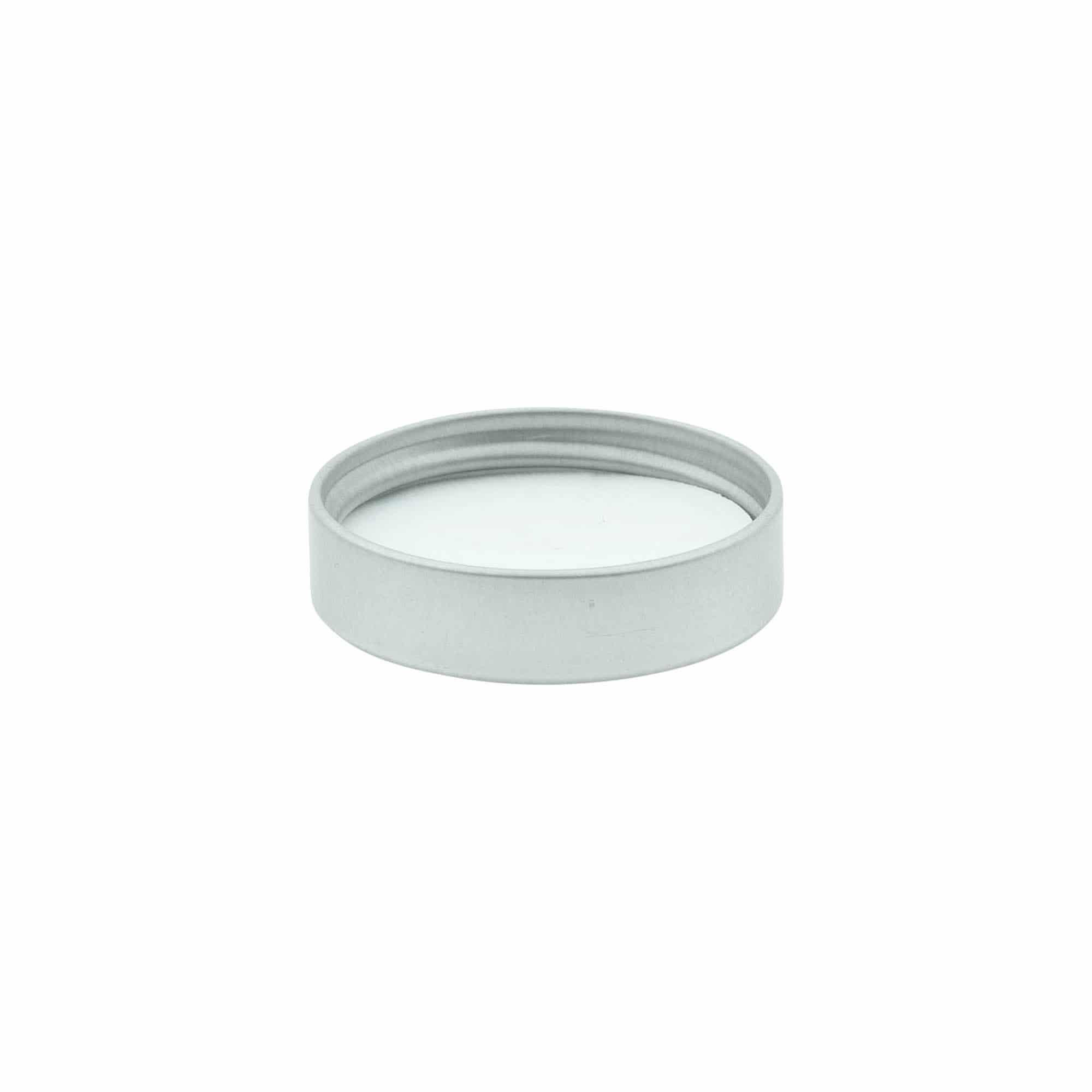 Bouchon à vis, métal, argent, pour ouverture : 38/400