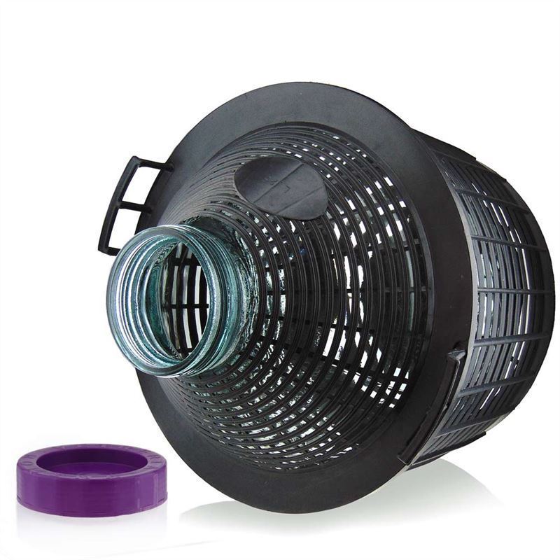 Bouteille ballon 25 l col large, verre, ouverture : bouchon à vis Bouteille ballon 25 l col large, verre, ouverture : bouchon à vis