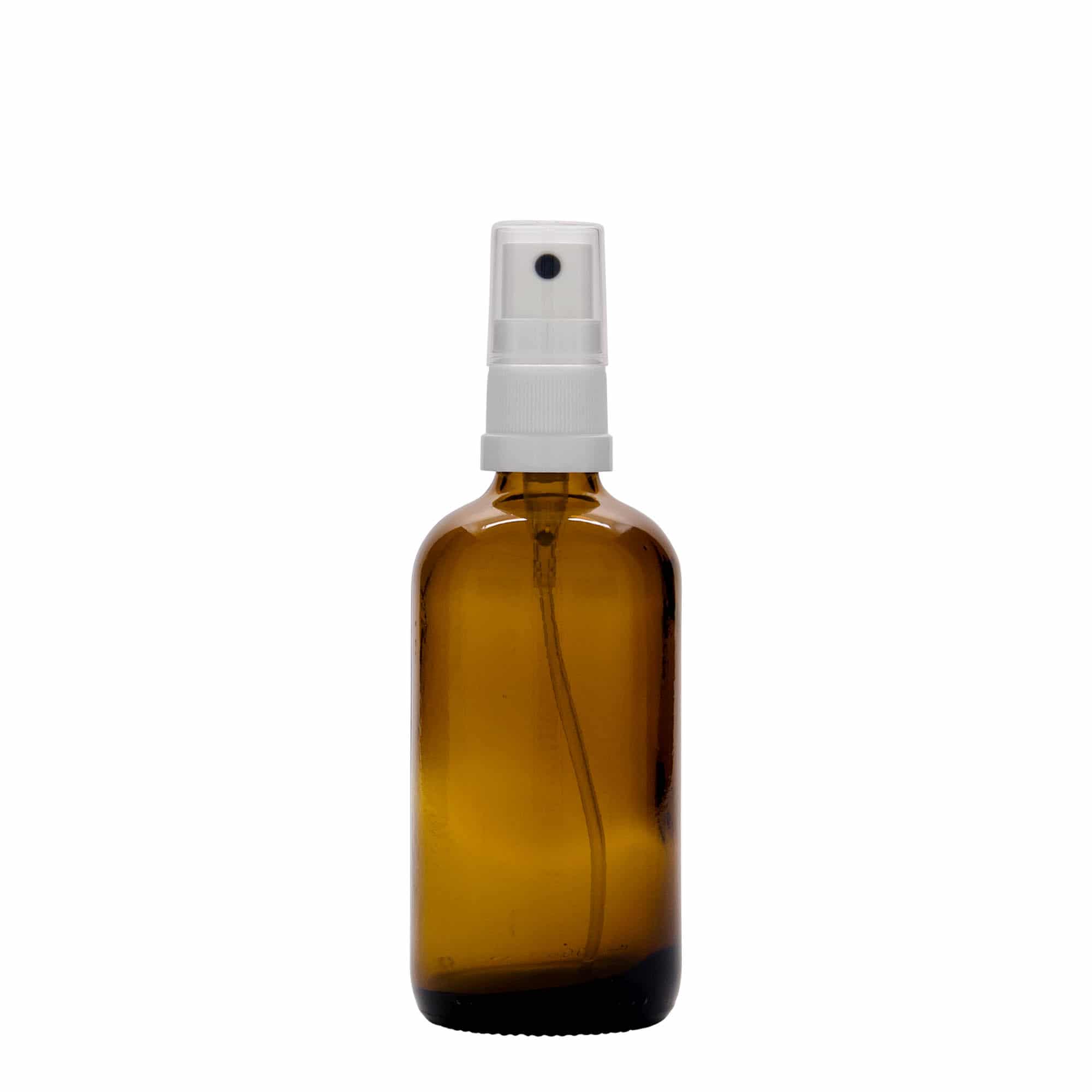 Flacon pulvérisateur 100 ml Médical, verre, brun, embouchure : DIN 18