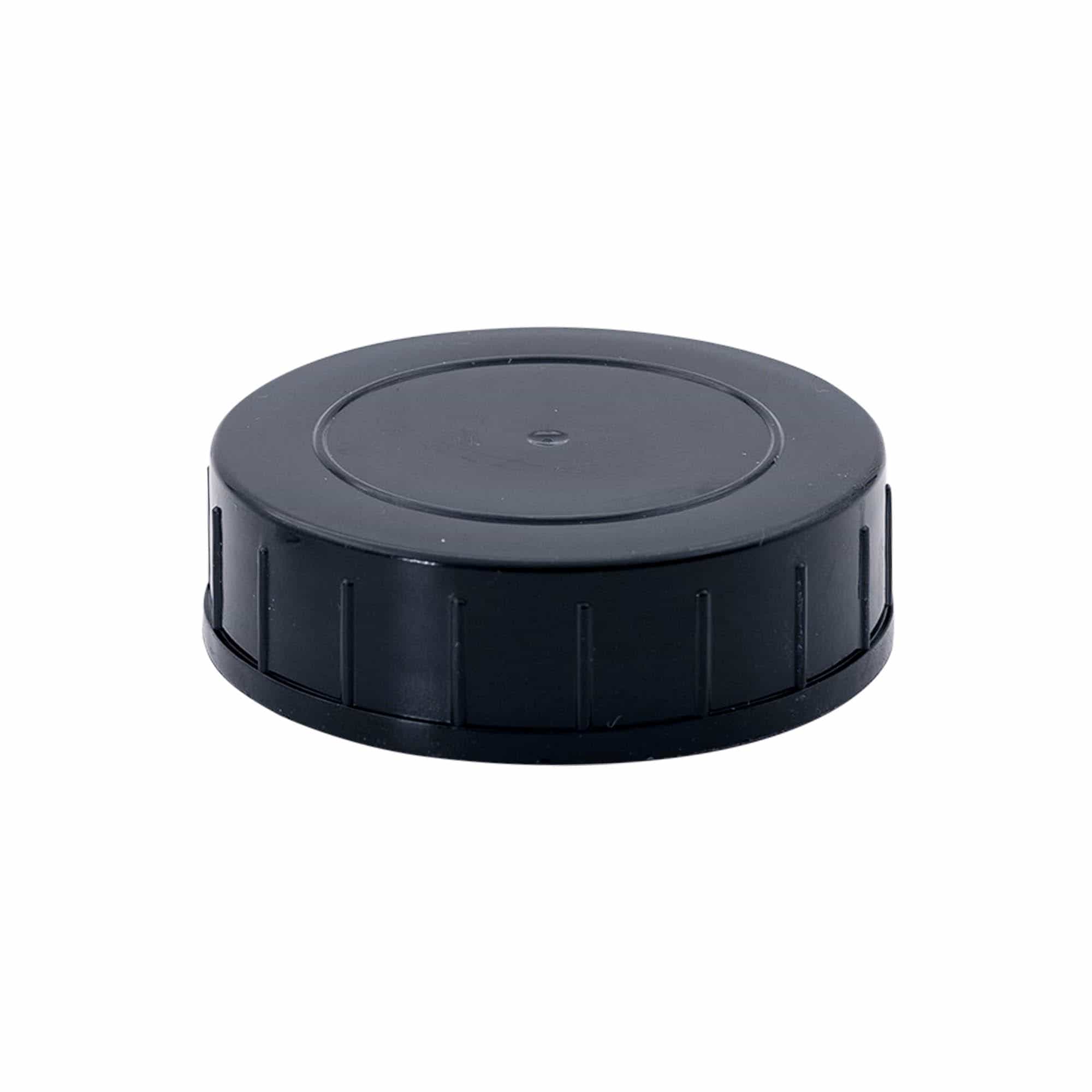 Bouchon à vis, plastique PP, noir, pour ouverture : DIN 55 Bouchon à vis, plastique PP, noir, pour ouverture : DIN 55