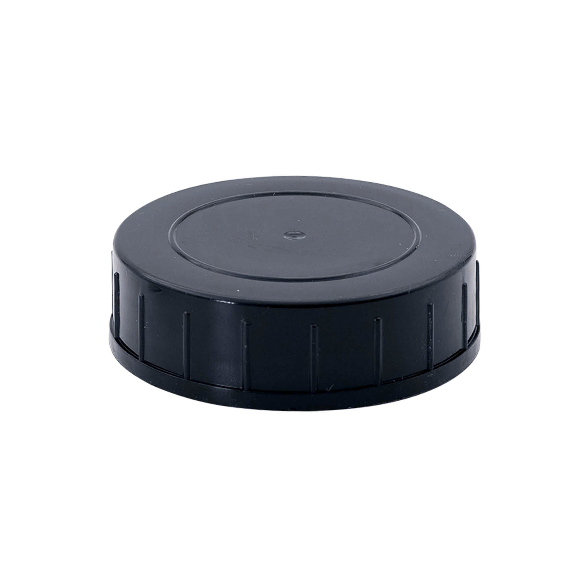 Bouchon à vis, plastique PP, noir, pour ouverture : DIN 55