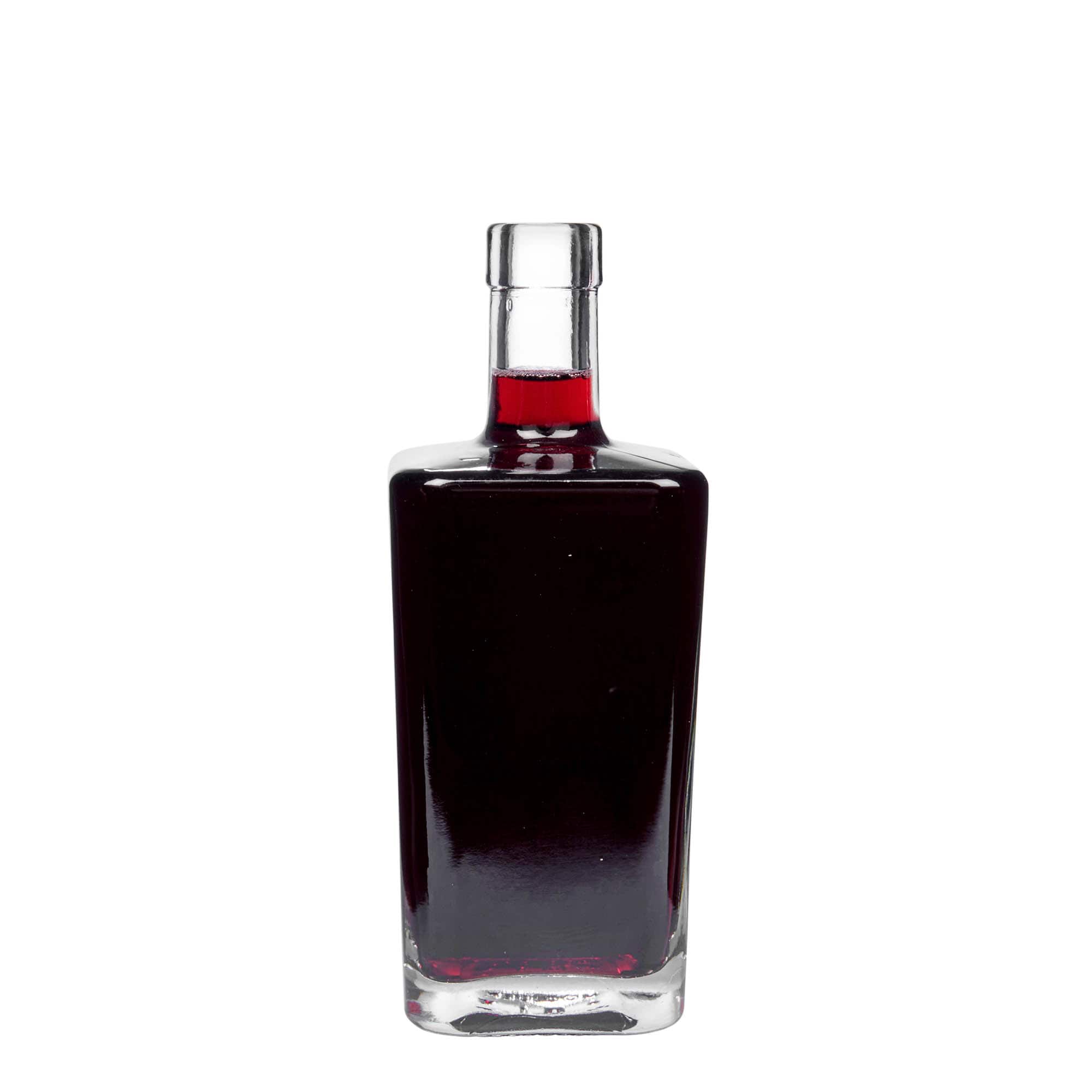 Bouteille en verre 500 ml « Noel », carrée, ouverture : bouchon en liège