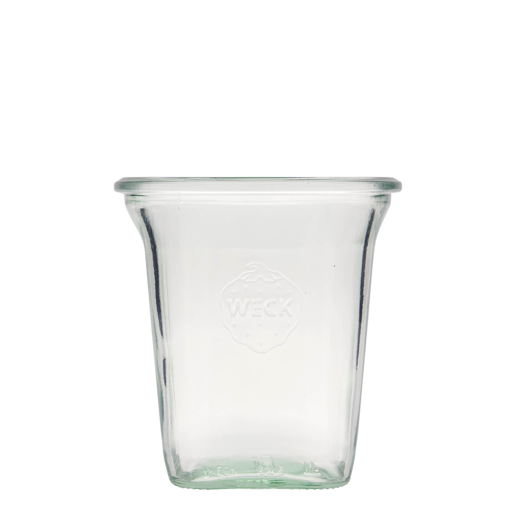 545 ml WECK Quadroglas, carré, ouverture : bord rond