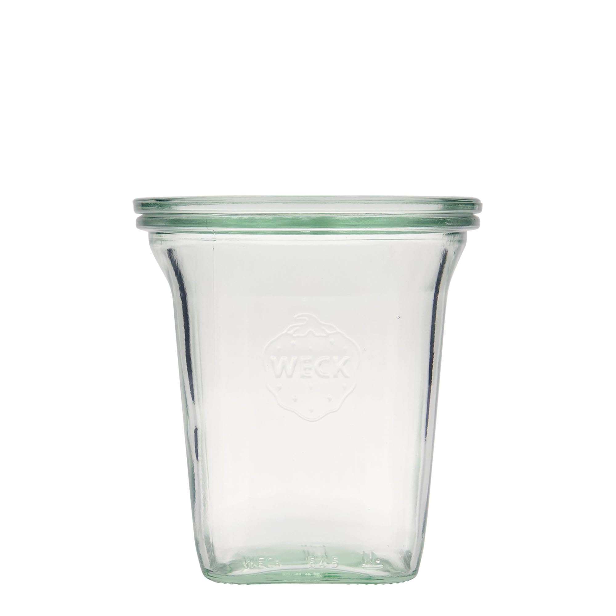 545 ml WECK Quadroglas, carré, ouverture : bord rond