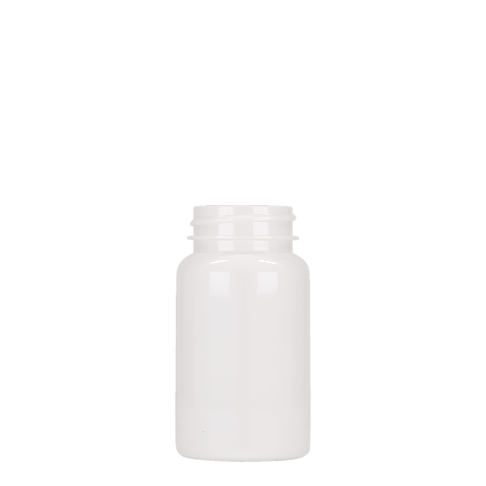 100 ml flacon PET, plastique, blanc, ouverture : 38/400