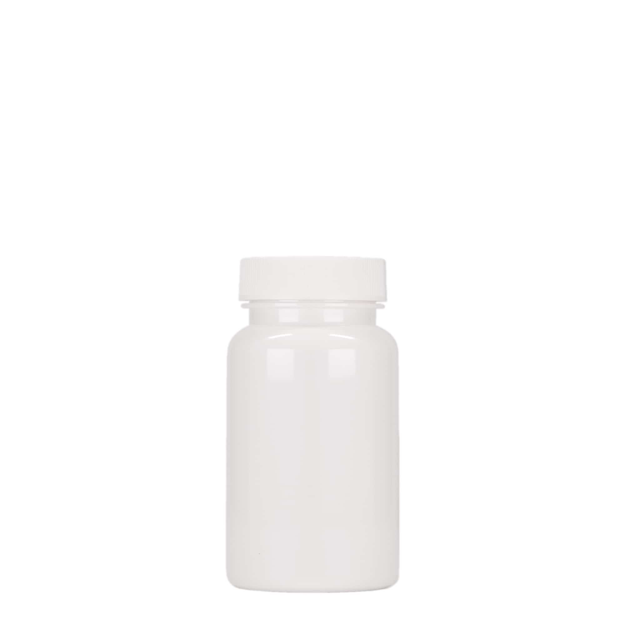 100 ml flacon PET, plastique, blanc, ouverture : 38/400