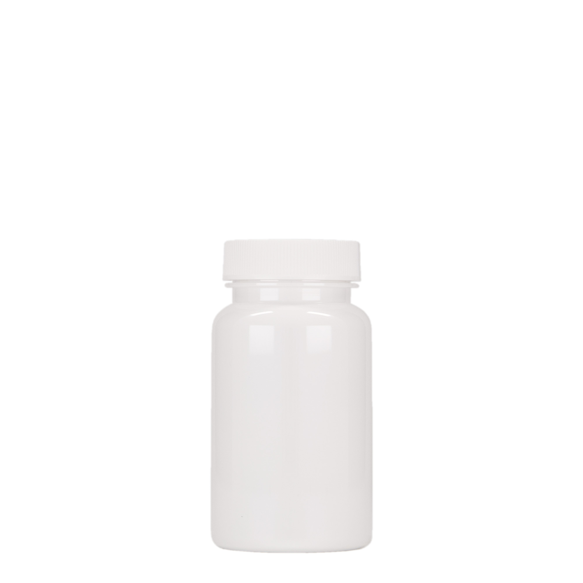 100 ml flacon PET, plastique, blanc, ouverture : 38/400