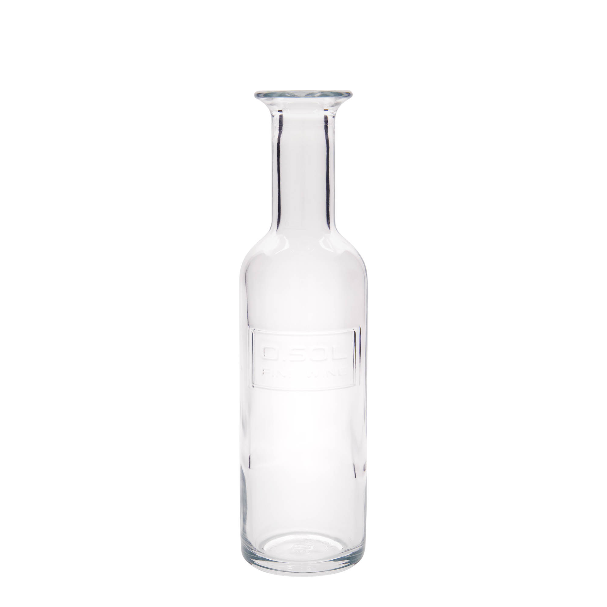 Bouteille en verre de 500 ml 'Optima Fine Wine', ouverture : bouchon en liège Bouteille en verre de 500 ml 'Optima Fine Wine', ouverture : bouchon en liège