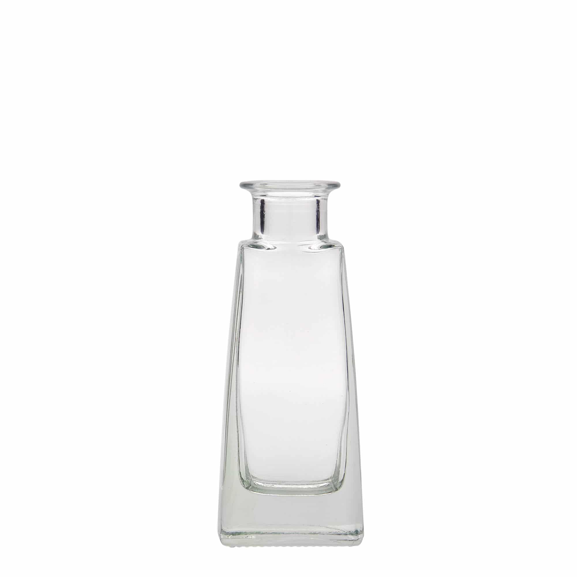 Flacon en verre 100 ml « Timmy », rectangulaire, ouverture : bouchon en liège