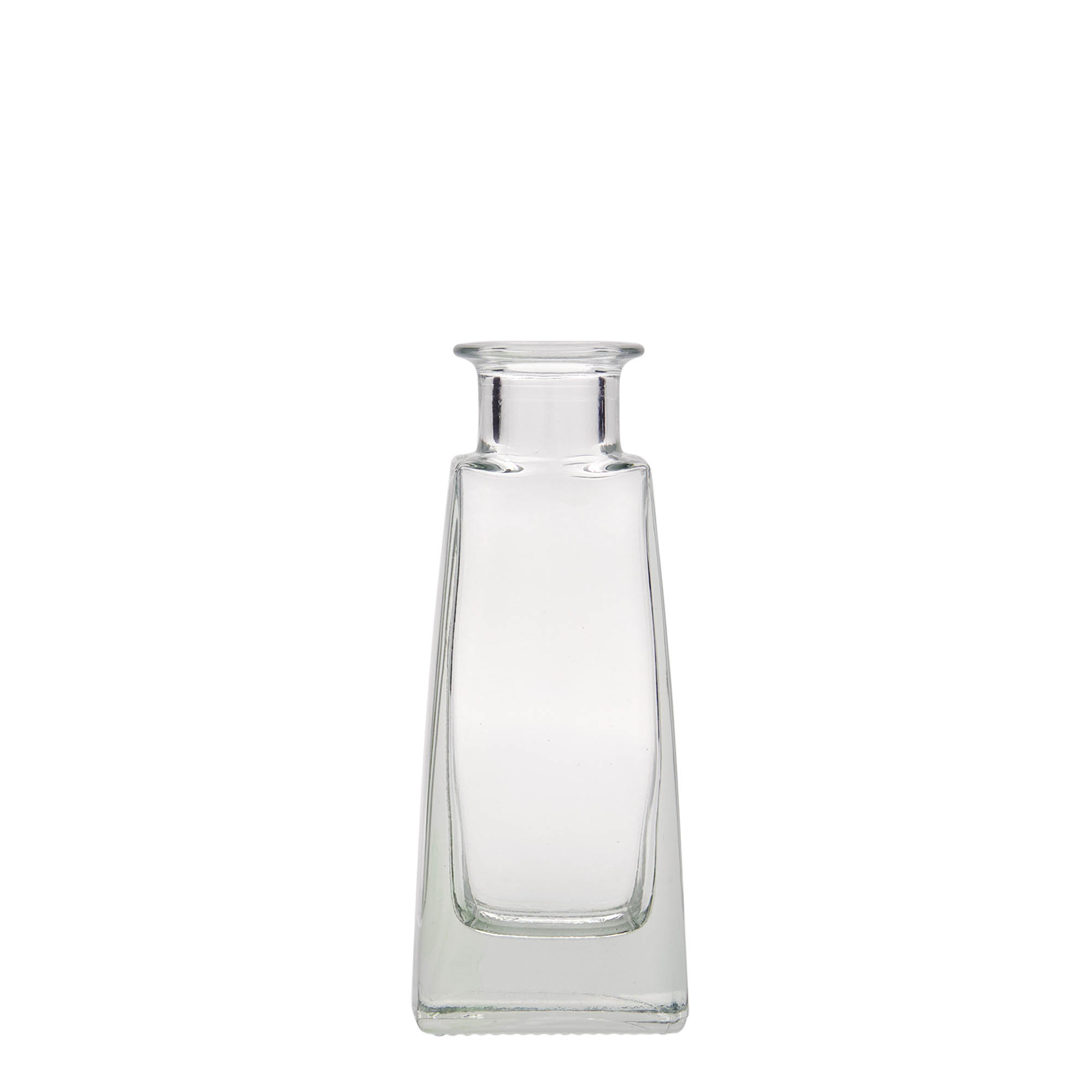Flacon en verre 100 ml « Timmy », rectangulaire, ouverture : bouchon en liège