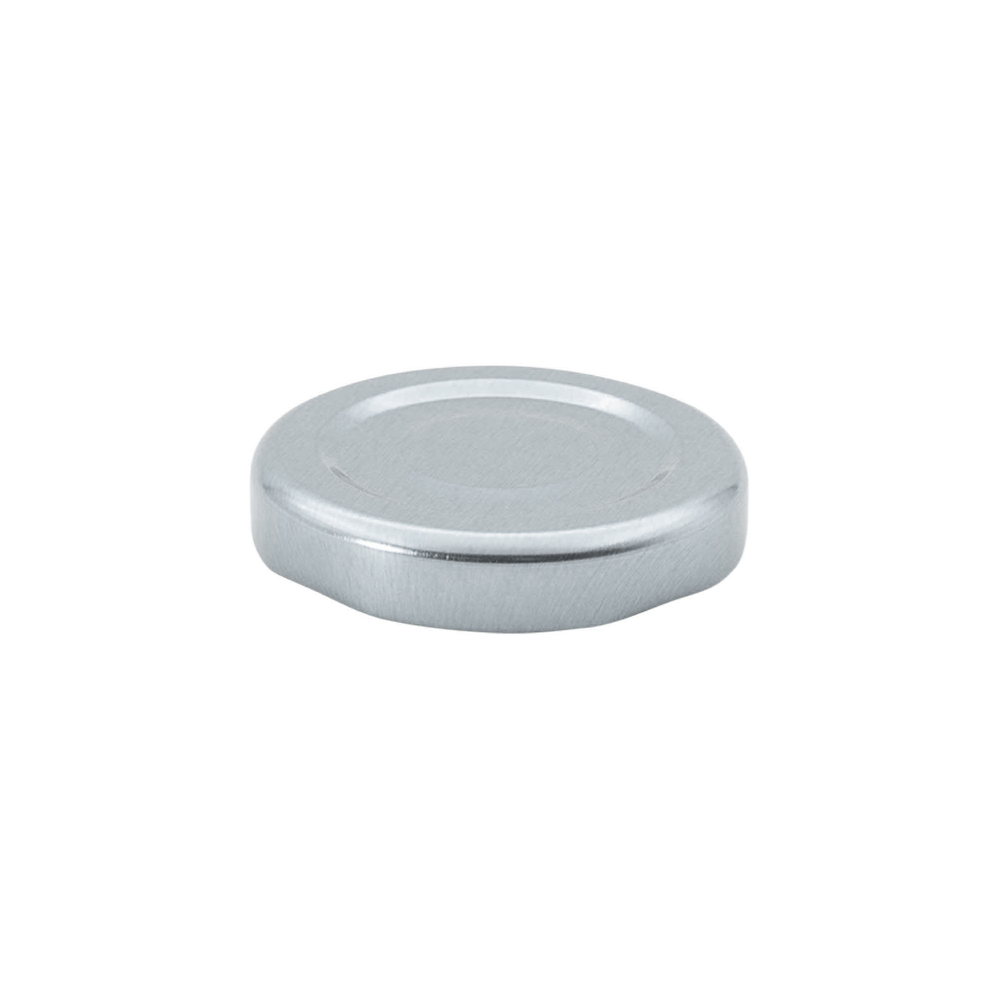Bouchon à visser, tôle blanche, argenté, pour ouverture : TO 43 Bouchon à visser, tôle blanche, argenté, pour ouverture : TO 43