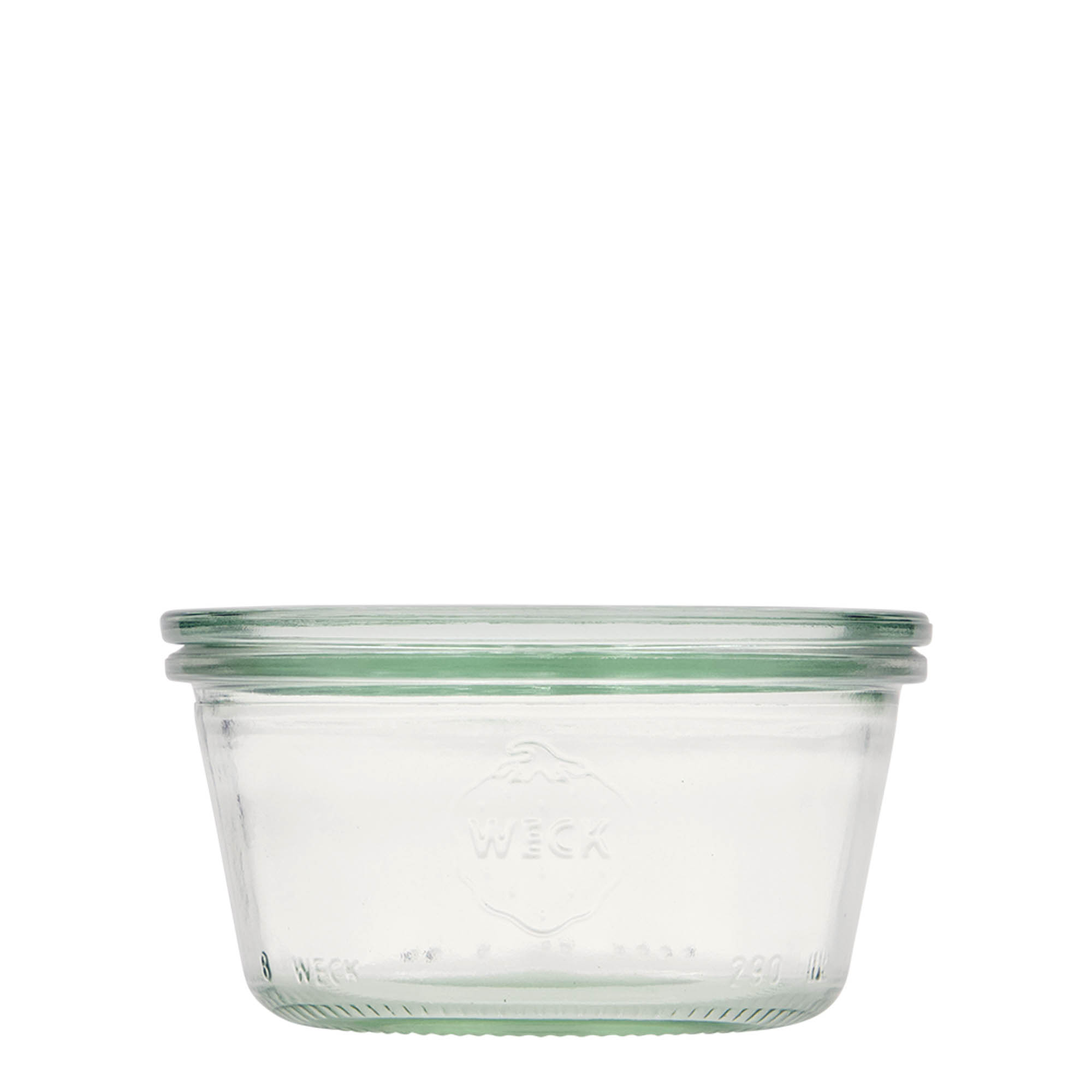 290 ml bocal WECK à renversement, ouverture : bord rond 290 ml bocal WECK à renversement, ouverture : bord rond