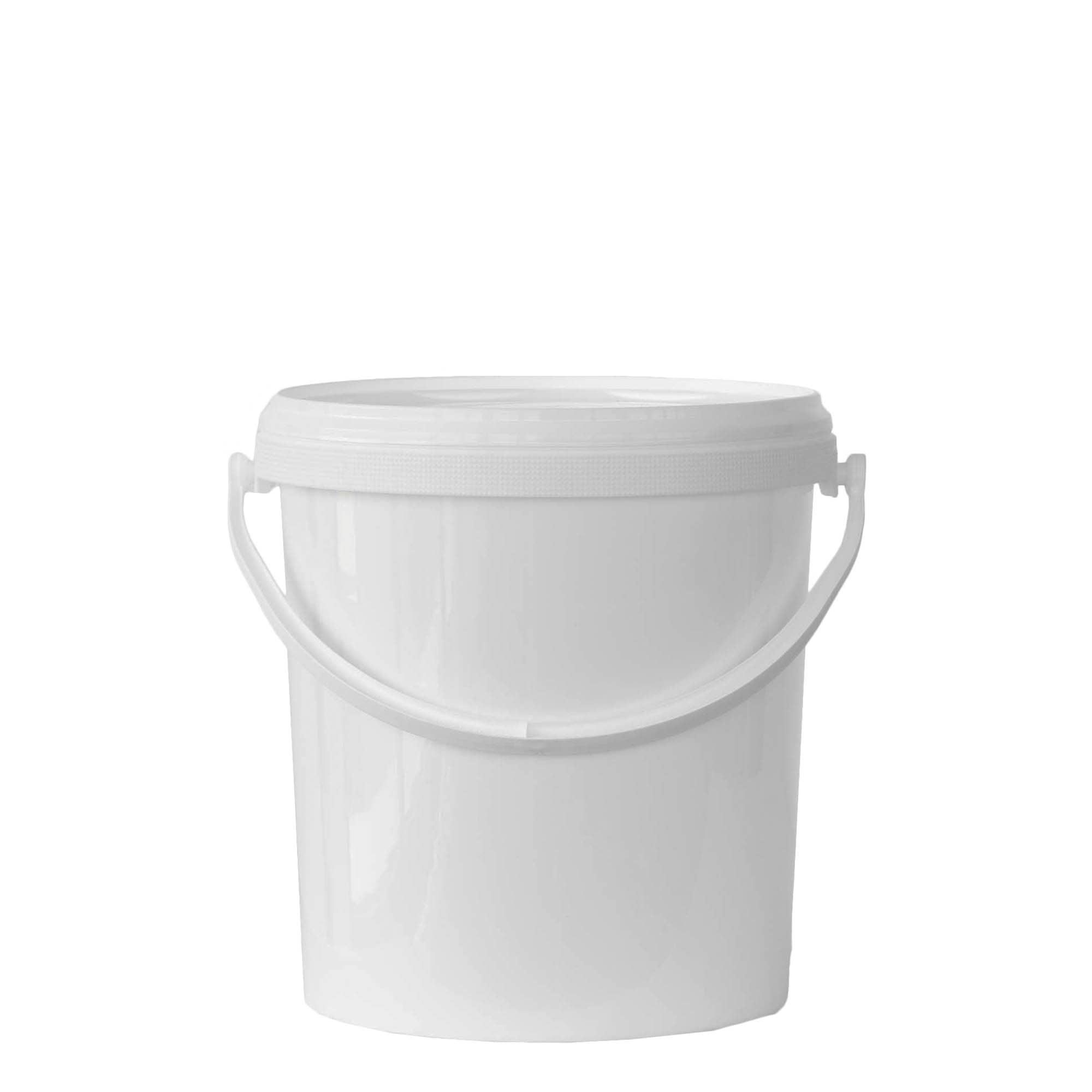 Seau de 6 l, plastique PP, blanc
