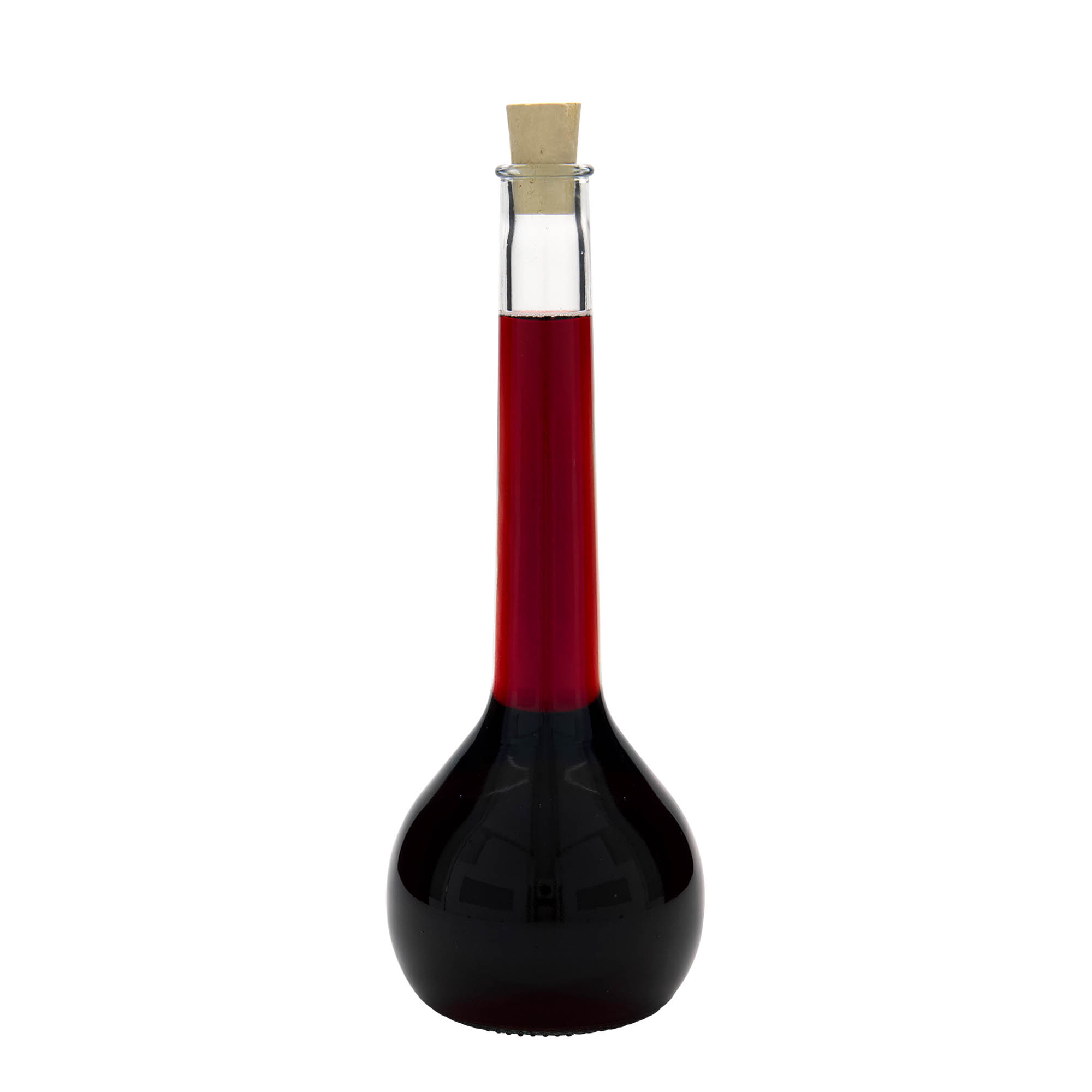 Bouteille en verre 500 ml 'Tulipano', ouverture : bouchon en liège Bouteille en verre 500 ml 'Tulipano', ouverture : bouchon en liège