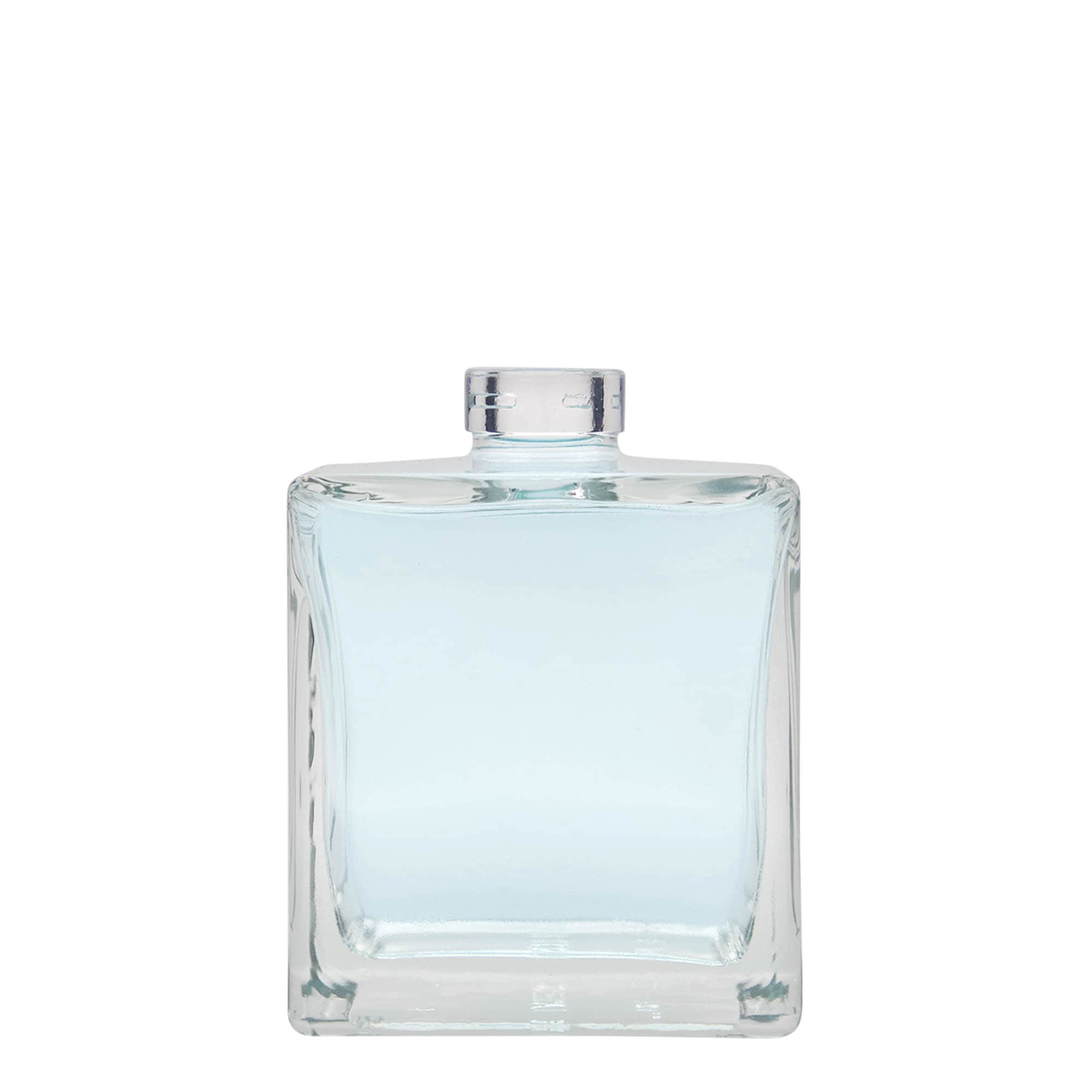 Bouteille en verre 500 ml « Cube », carrée, ouverture : bouchon en liège