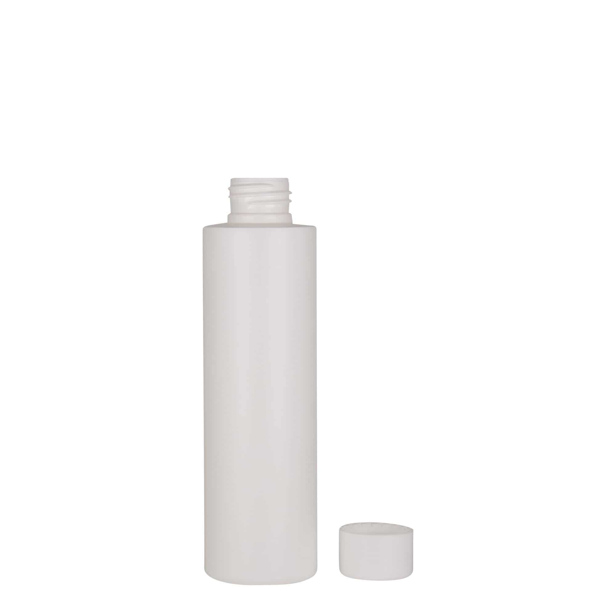 Bouteille en plastique 150 ml 'Pipe', PEHD, blanche, bouchage: 24/410