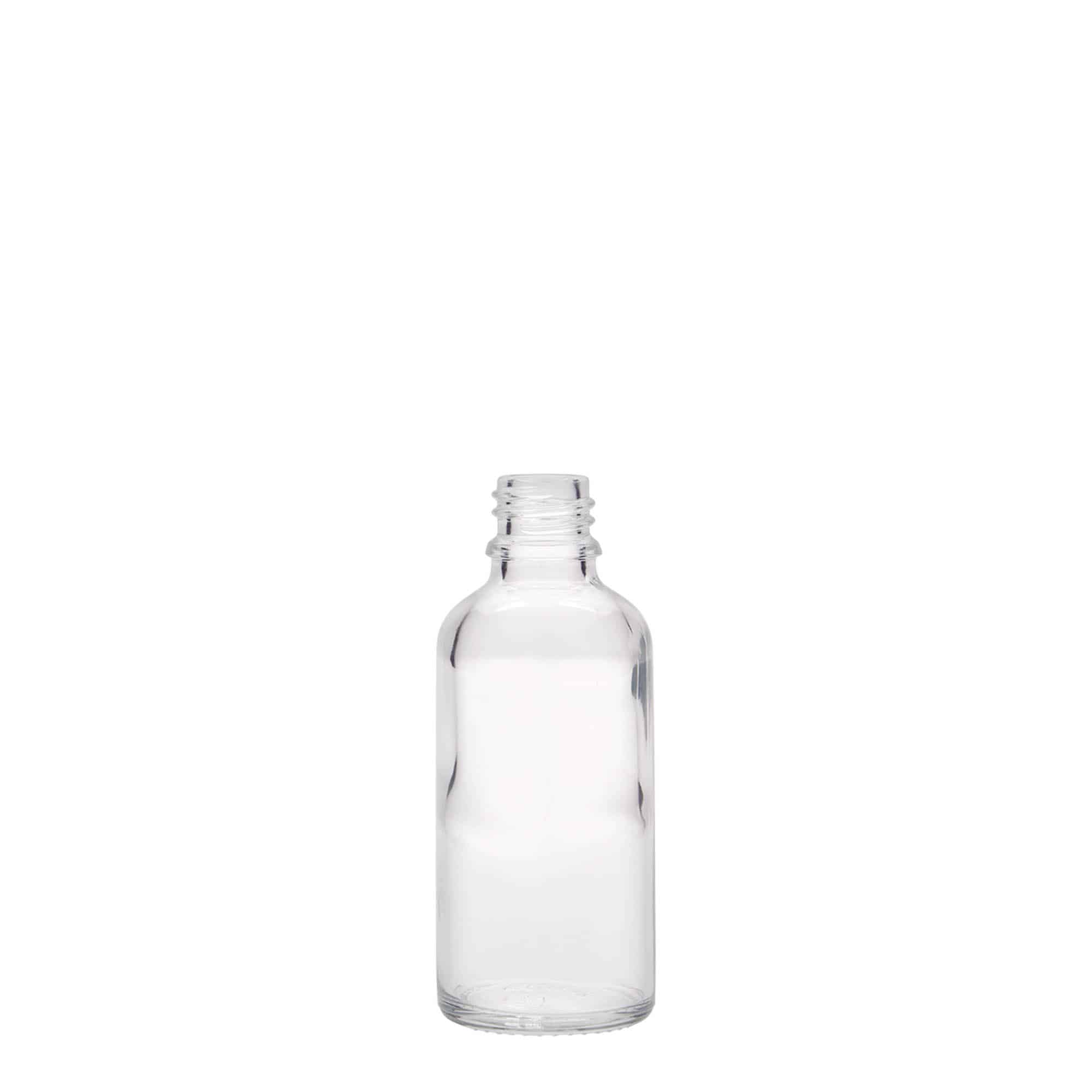 Flacon pharmaceutique 50 ml, verre, bouchage: DIN 18
