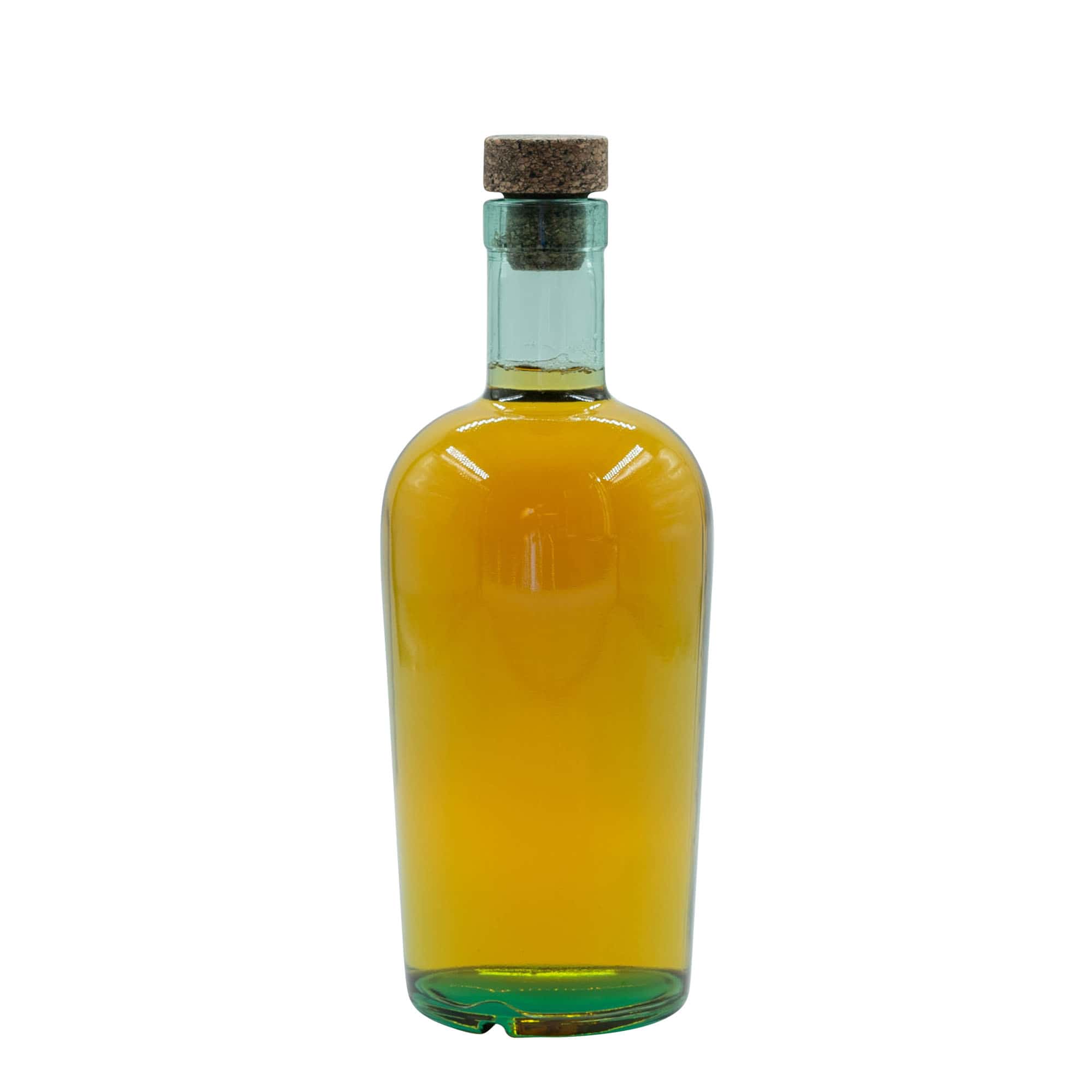 Bouteille en verre 700 ml 'Teo Light', ouverture : bouchon en liège