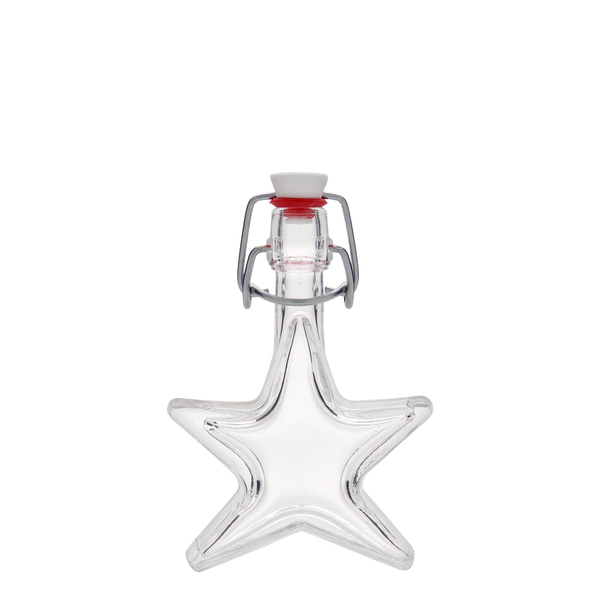 Flacon en verre de 40 ml « Étoile », ouverture : fermeture à bascule Flacon en verre de 40 ml « Étoile », ouverture : fermeture à bascule