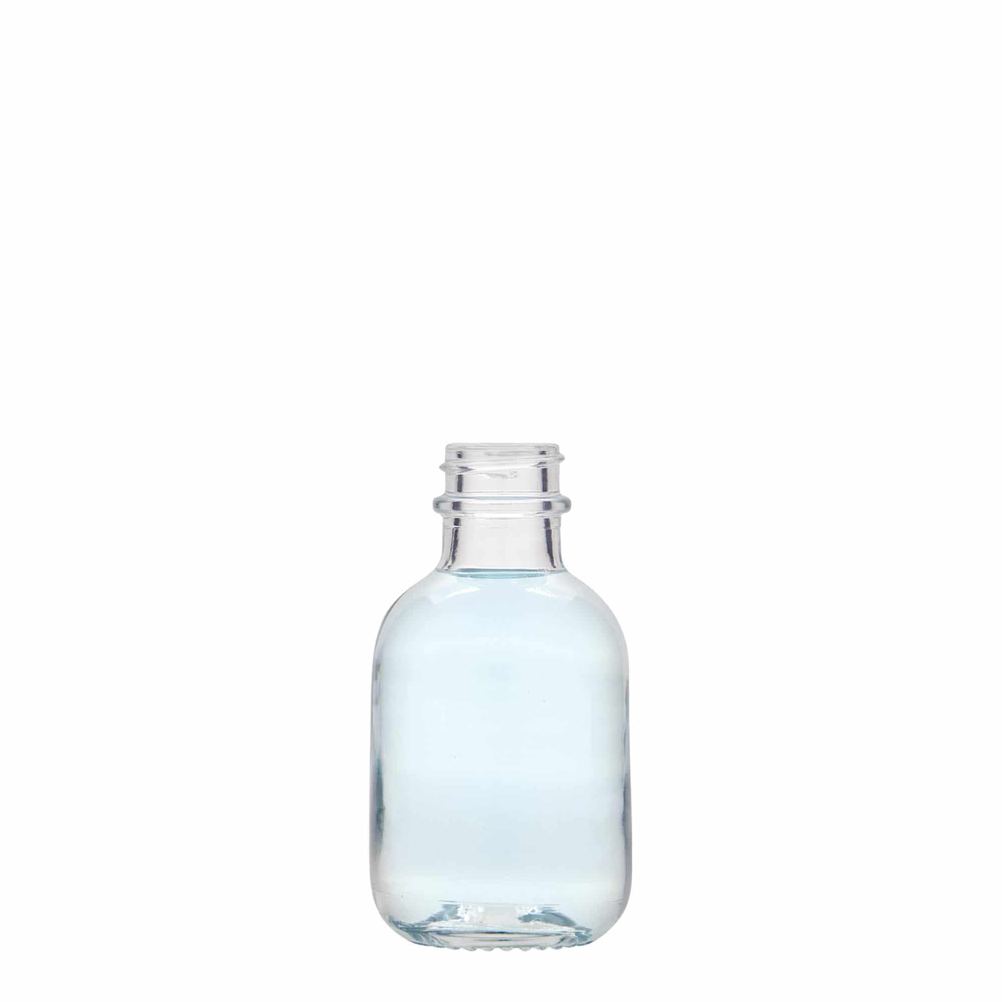Flacon en verre de 50 ml « Lotto », ouverture : GPI 22