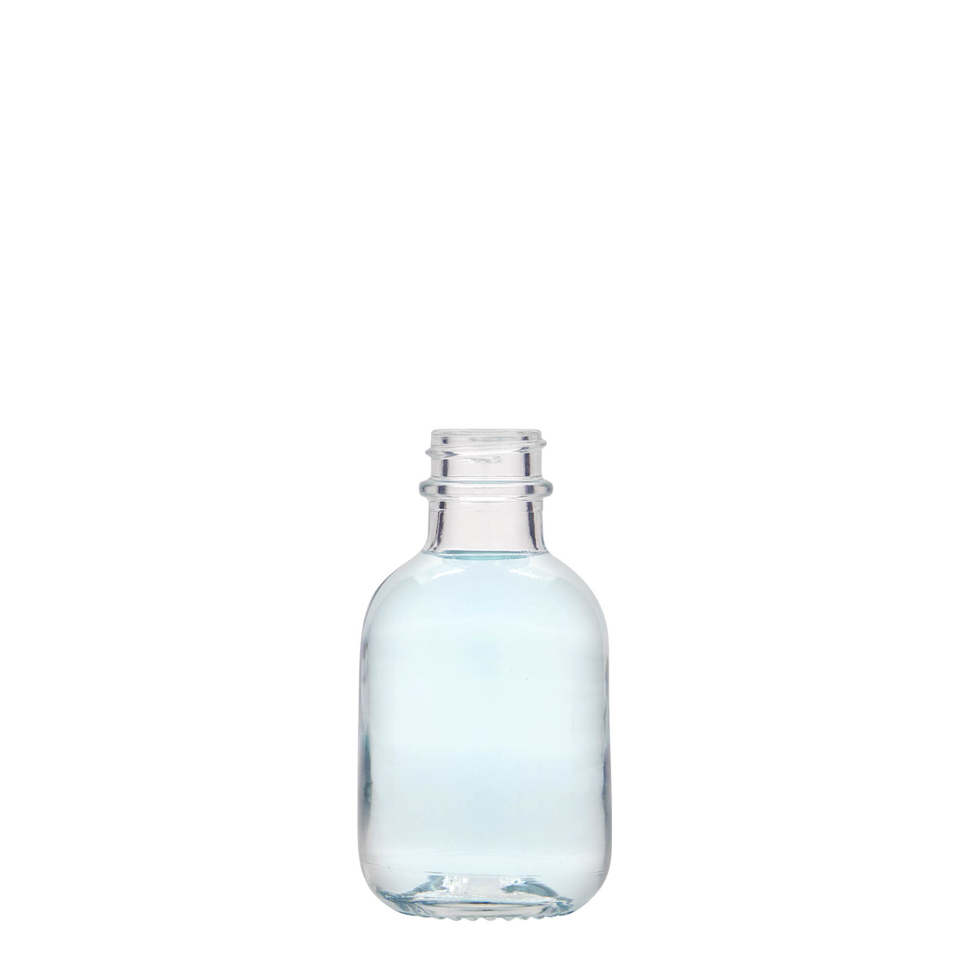 Flacon en verre de 50 ml « Lotto », ouverture : GPI 22