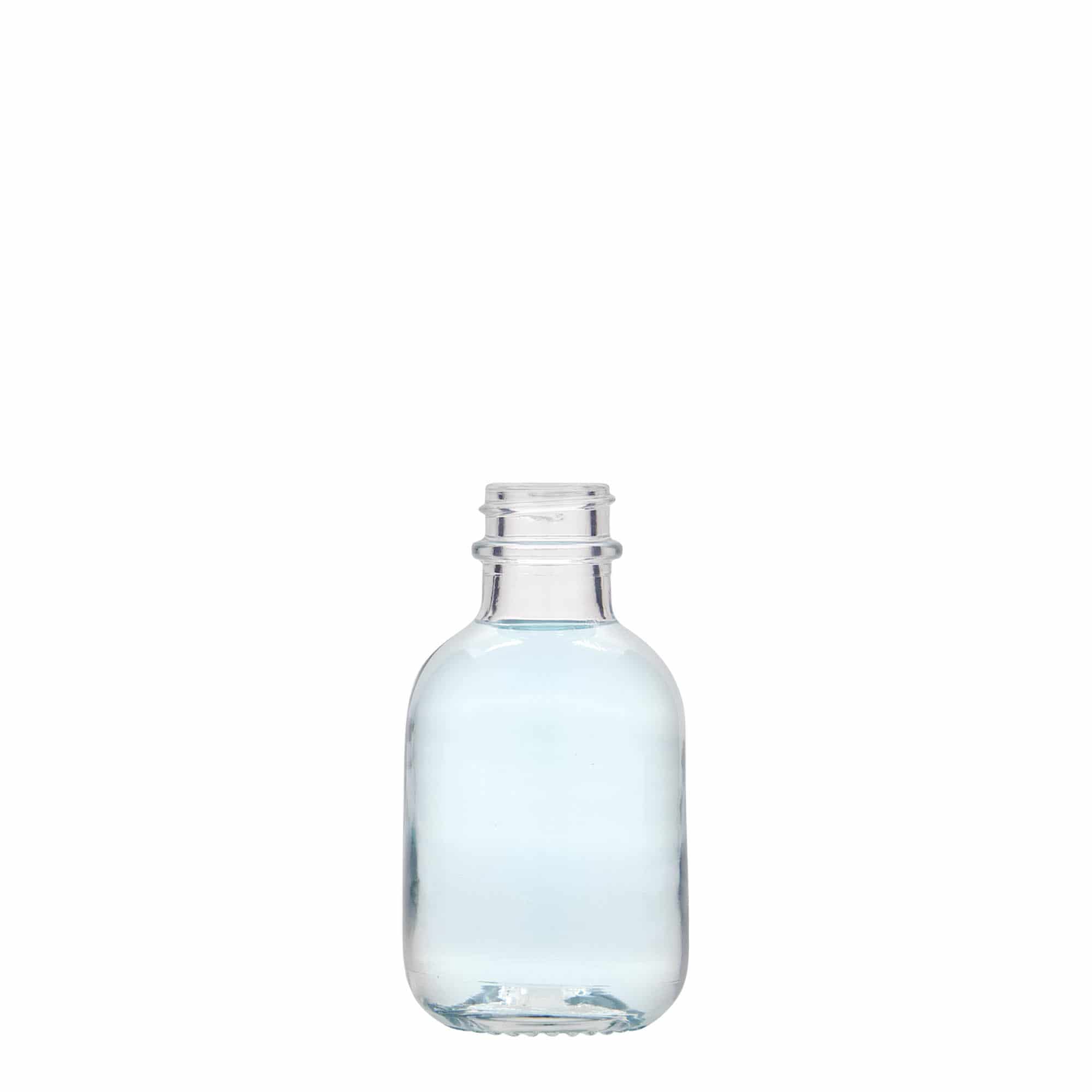 Flacon en verre de 50 ml « Lotto », ouverture : GPI 22