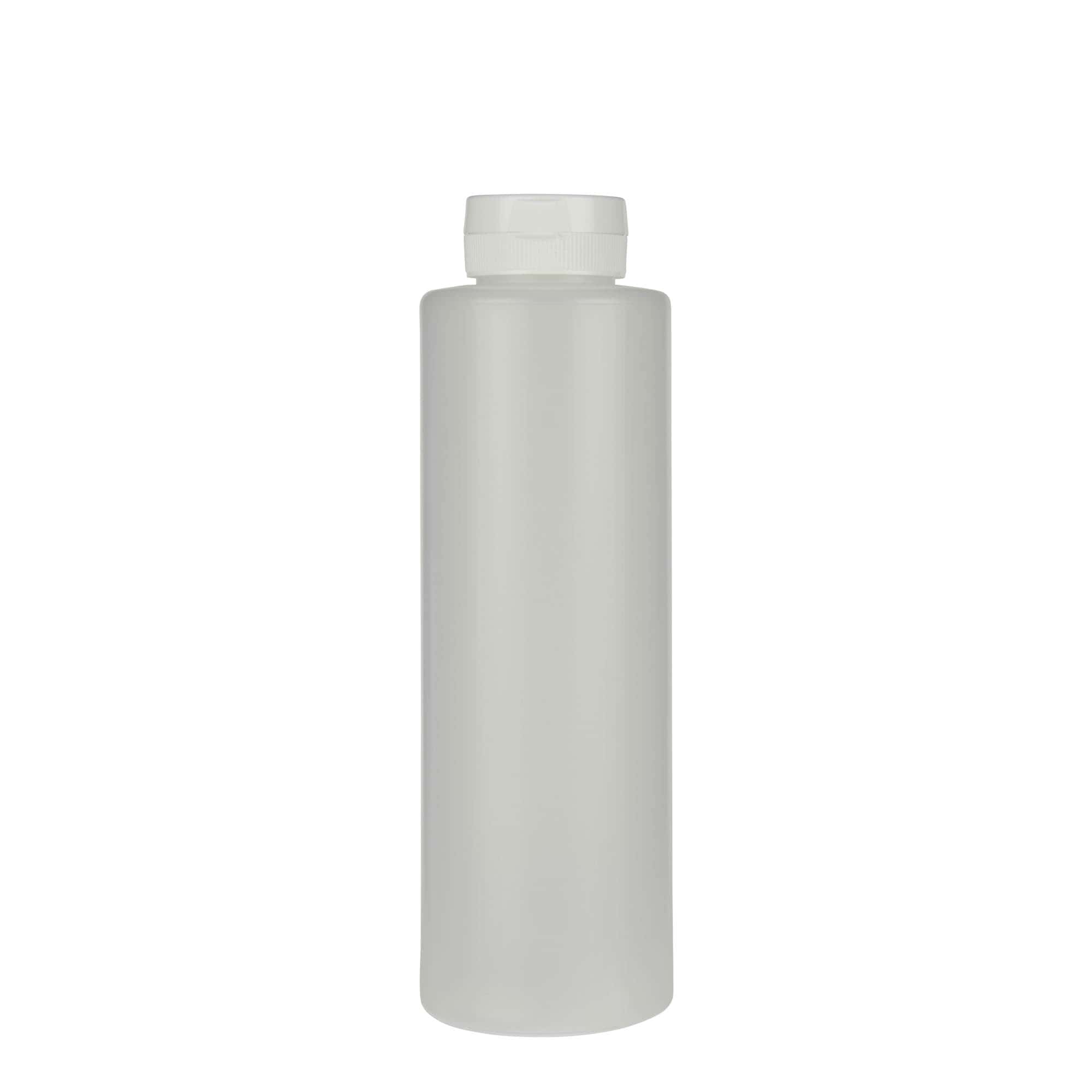 Bouteille à sauce 500 ml, plastique LDPE, naturel, ouverture : 38/400