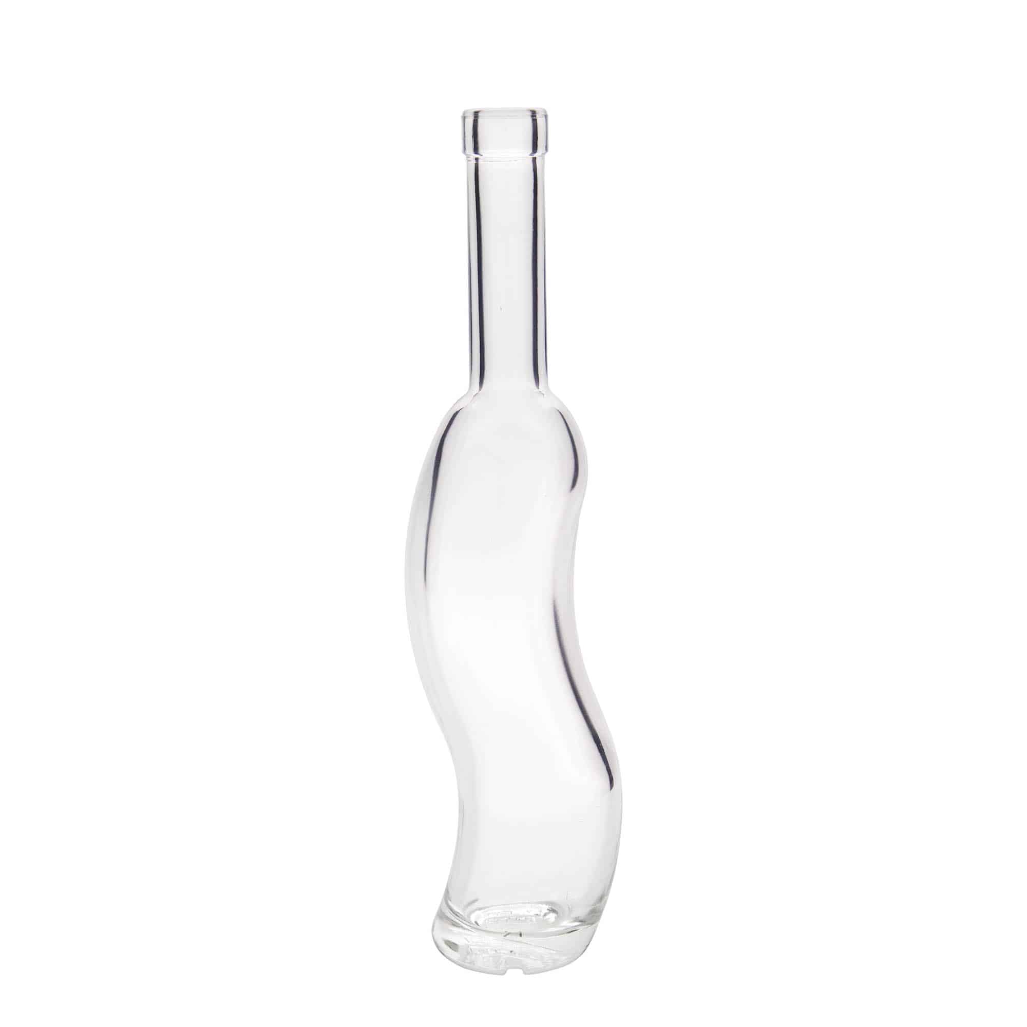 Bouteille en verre 350 ml 'La-Ola', semi-ronde, bouchage: bouchon Bouteille en verre 350 ml 'La-Ola', semi-ronde, bouchage: bouchon