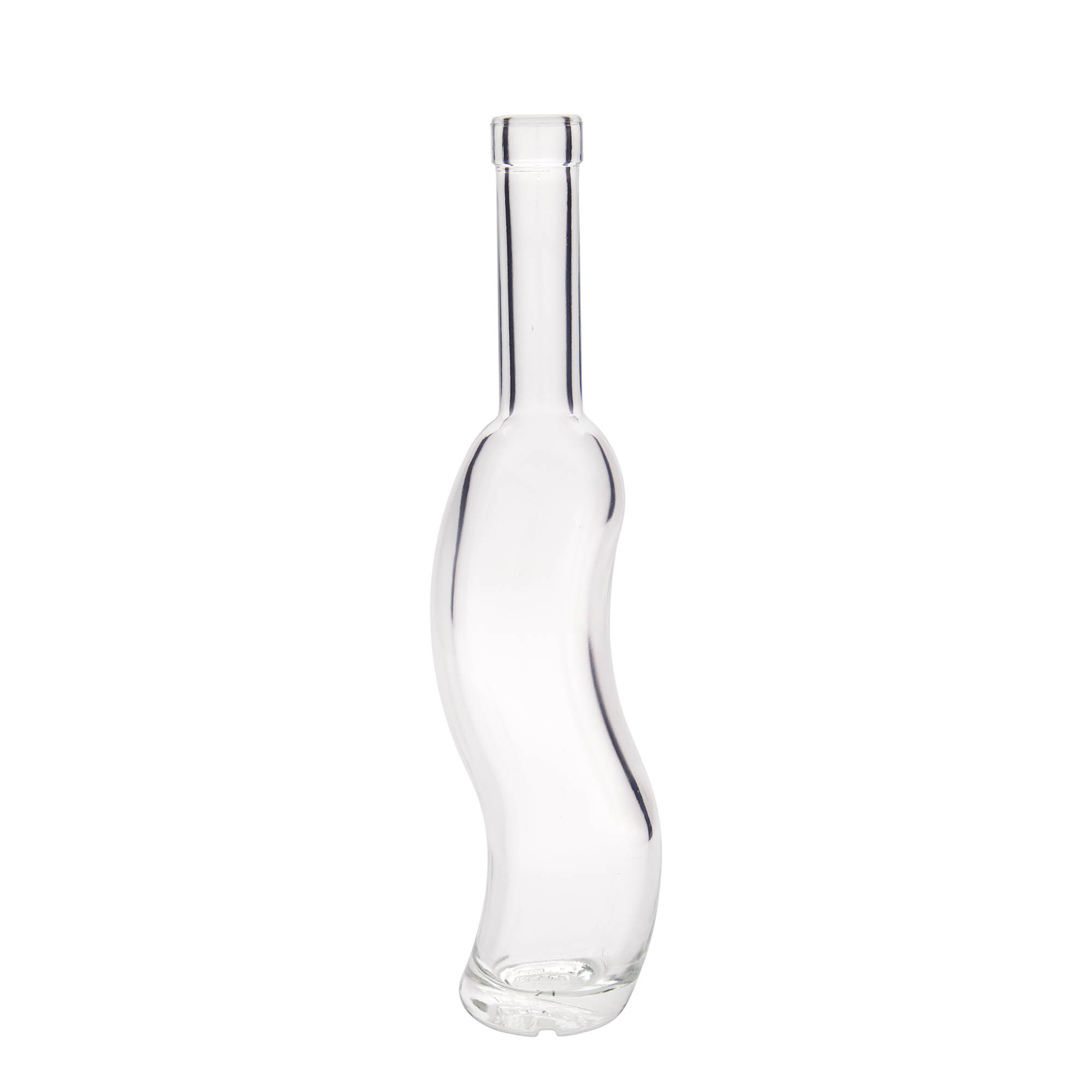 Bouteille en verre 350 ml 'La-Ola', demi-ronde, ouverture : bouchon en liège Bouteille en verre 350 ml 'La-Ola', demi-ronde, ouverture : bouchon en liège