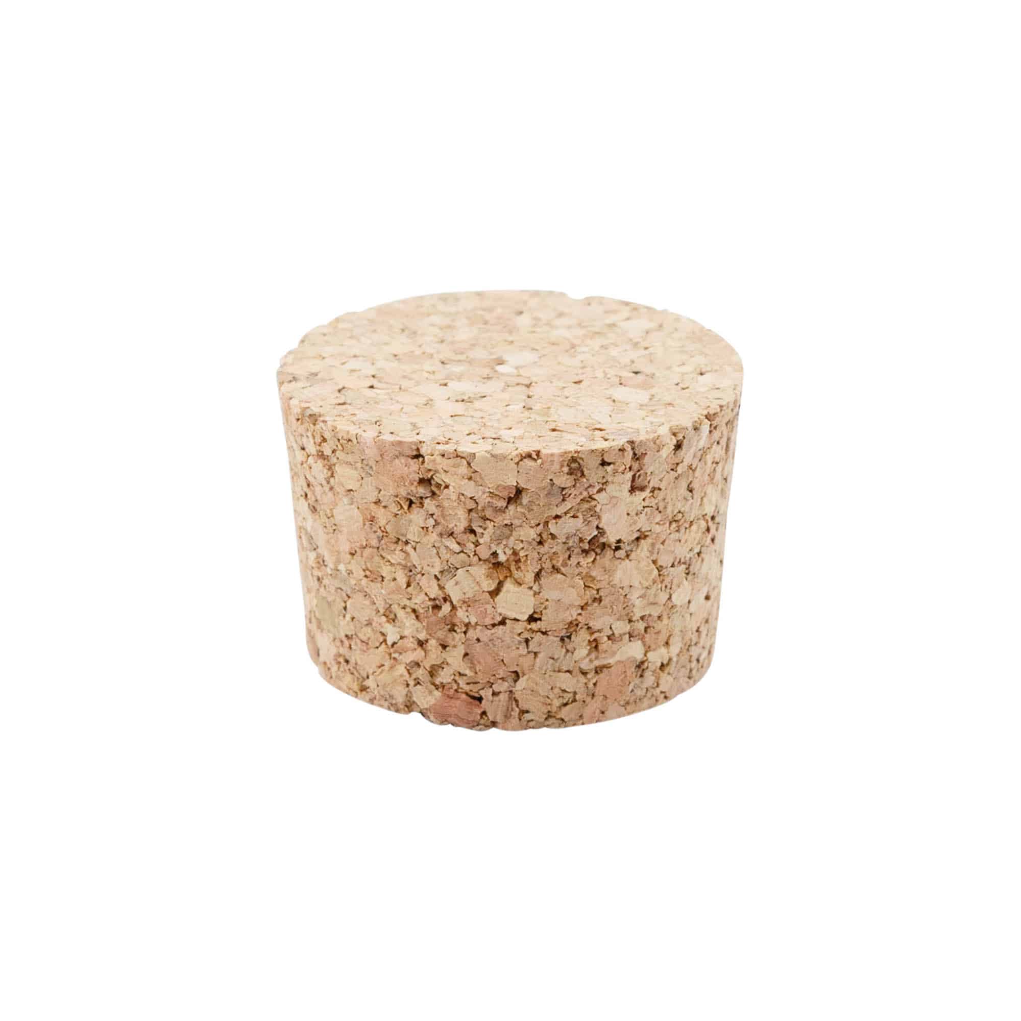 Bouchon conique 38-42 x 27, liège pressé, beige, pour embouchure : liège