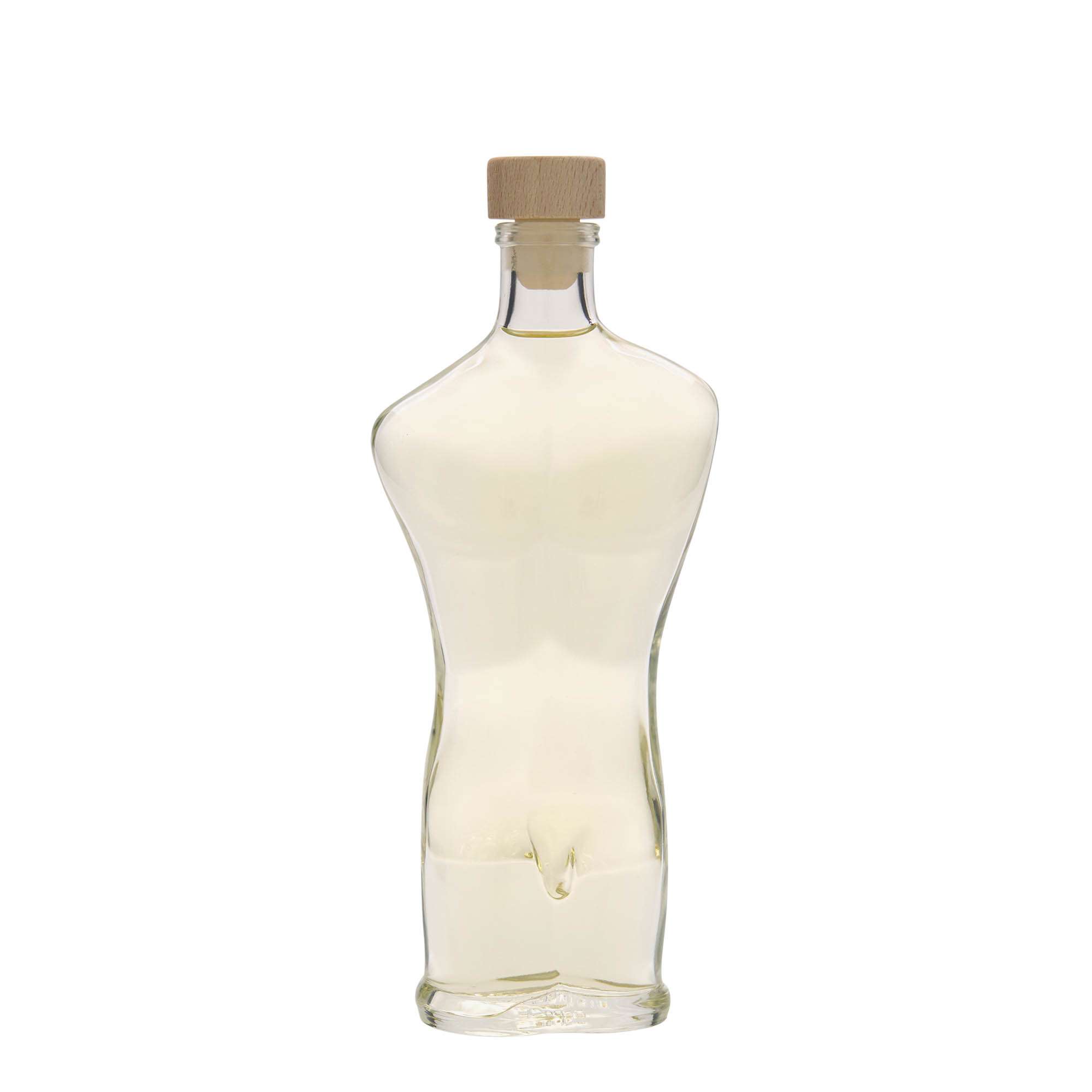 Flacon en verre 200 ml « Adam », ouverture : liège
