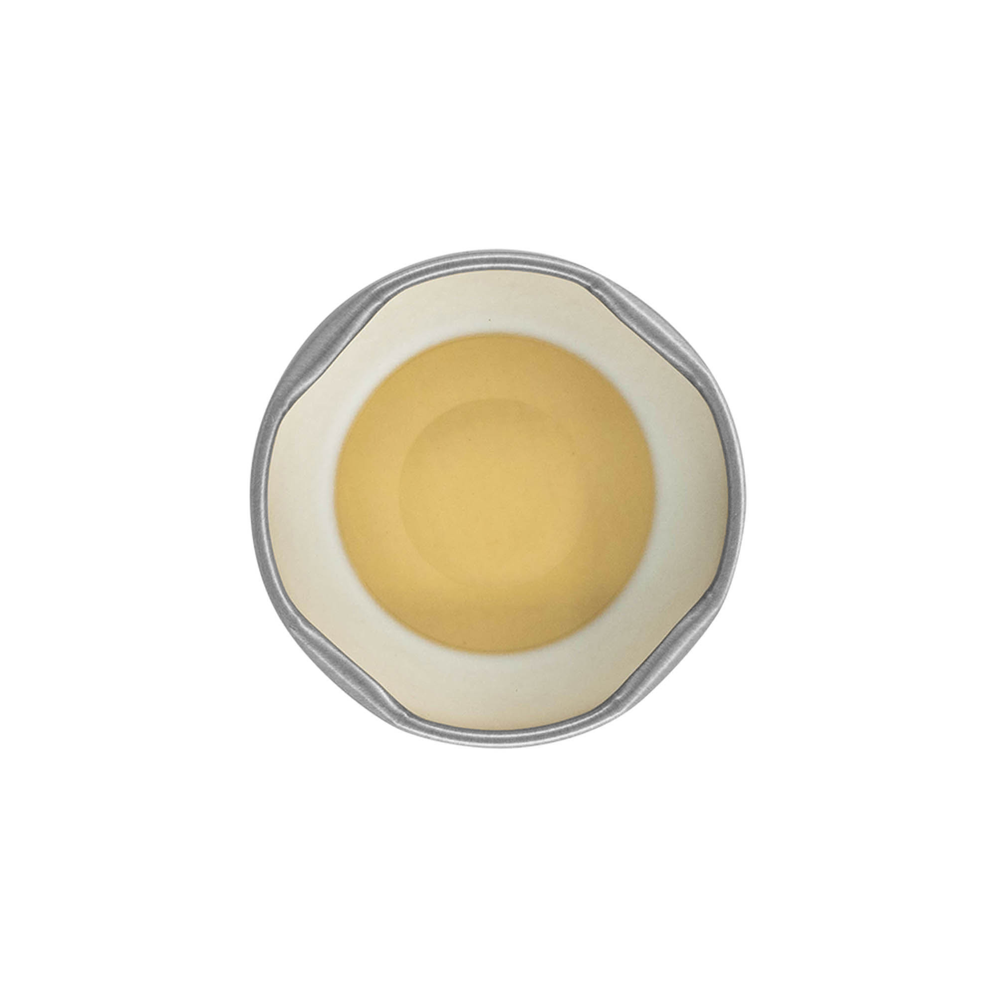 Bouchon à visser, tôle blanche, argenté, pour ouverture : TO 43